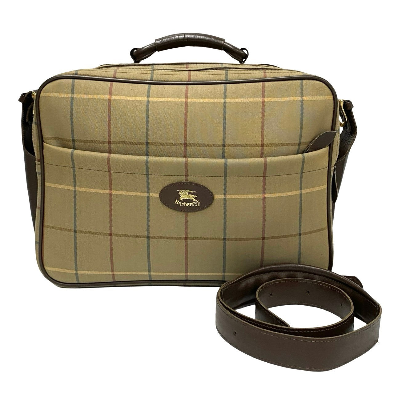 Burberrys Shadow Horse Logo 2way Boston Bag