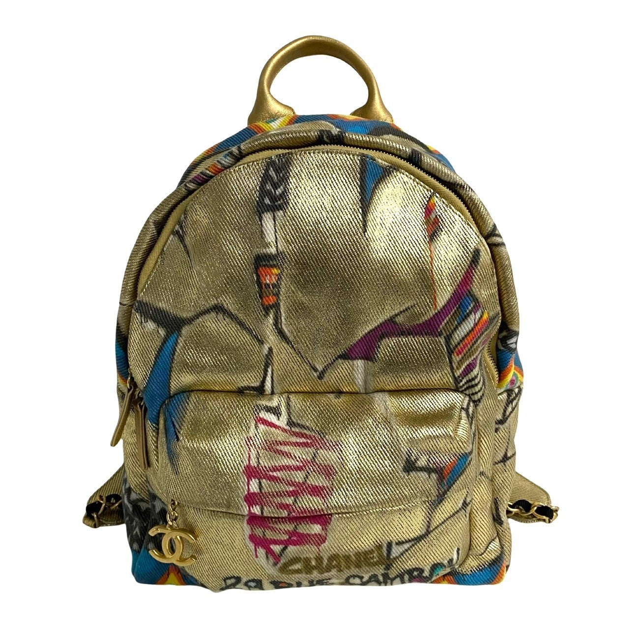Chanel Coco Mark Coated Canvas Backpack