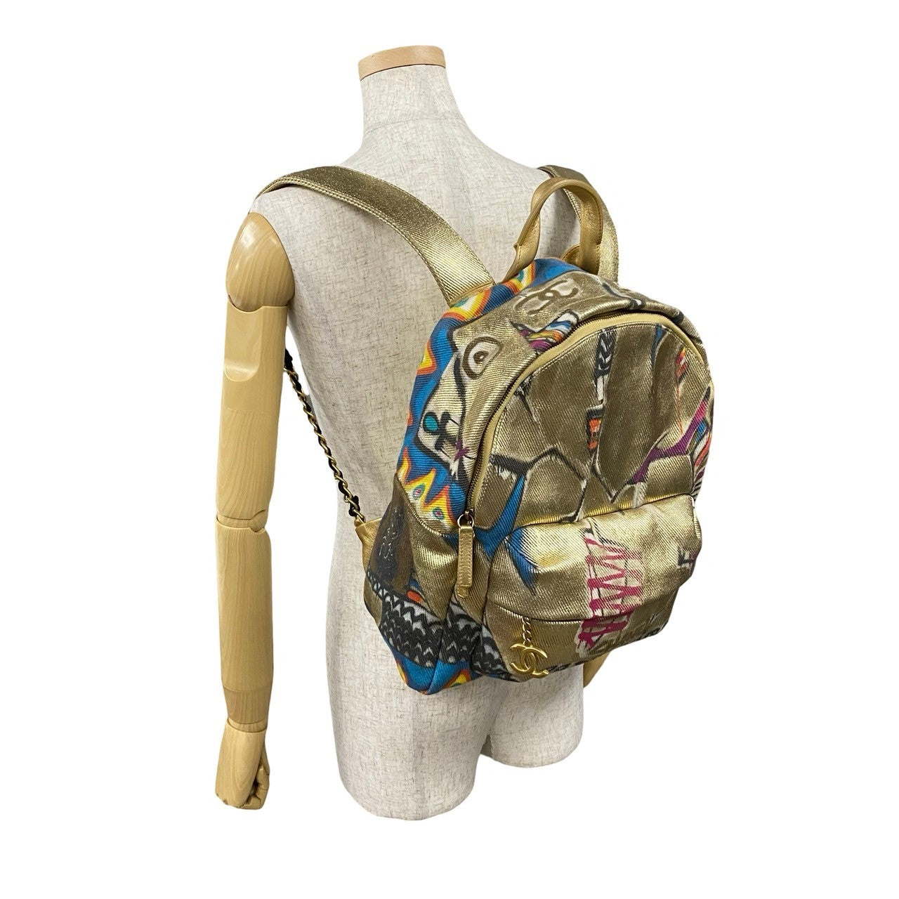 Chanel Coco Mark Coated Canvas Backpack