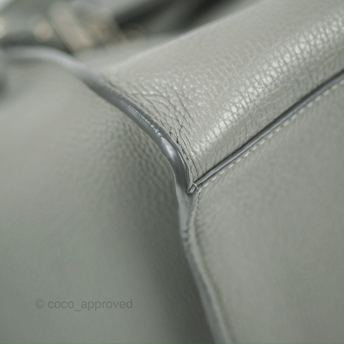 Celine Small Big Bag Grey Supple Grained Leather Silver Hardware
