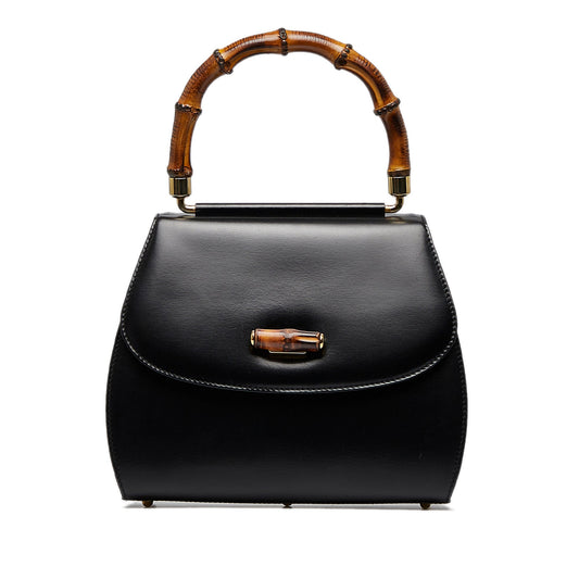 Gucci Bamboo 1947 Black Leather