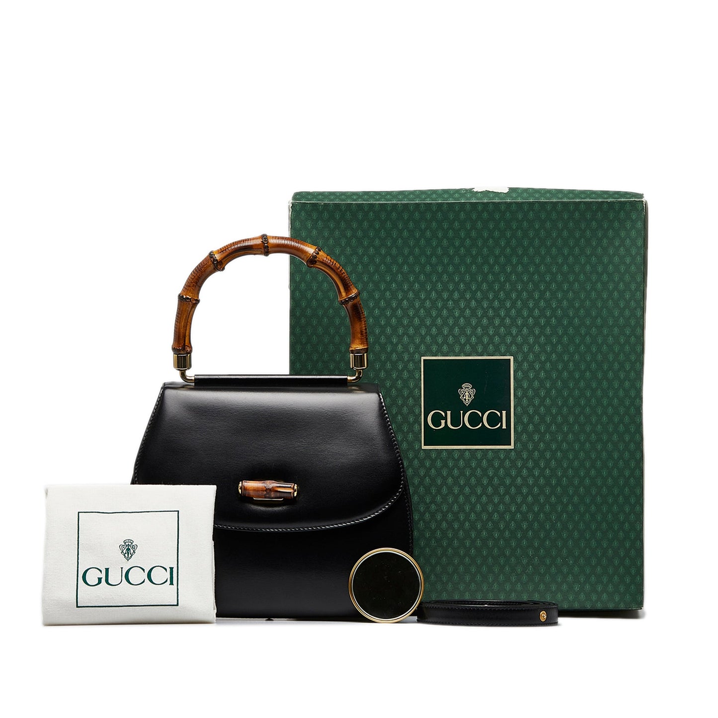 Gucci Bamboo 1947 Black Leather