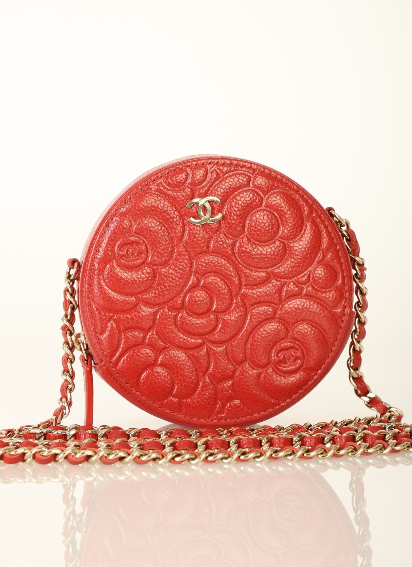 Chanel 2019 Caviar Camellia Crossbody