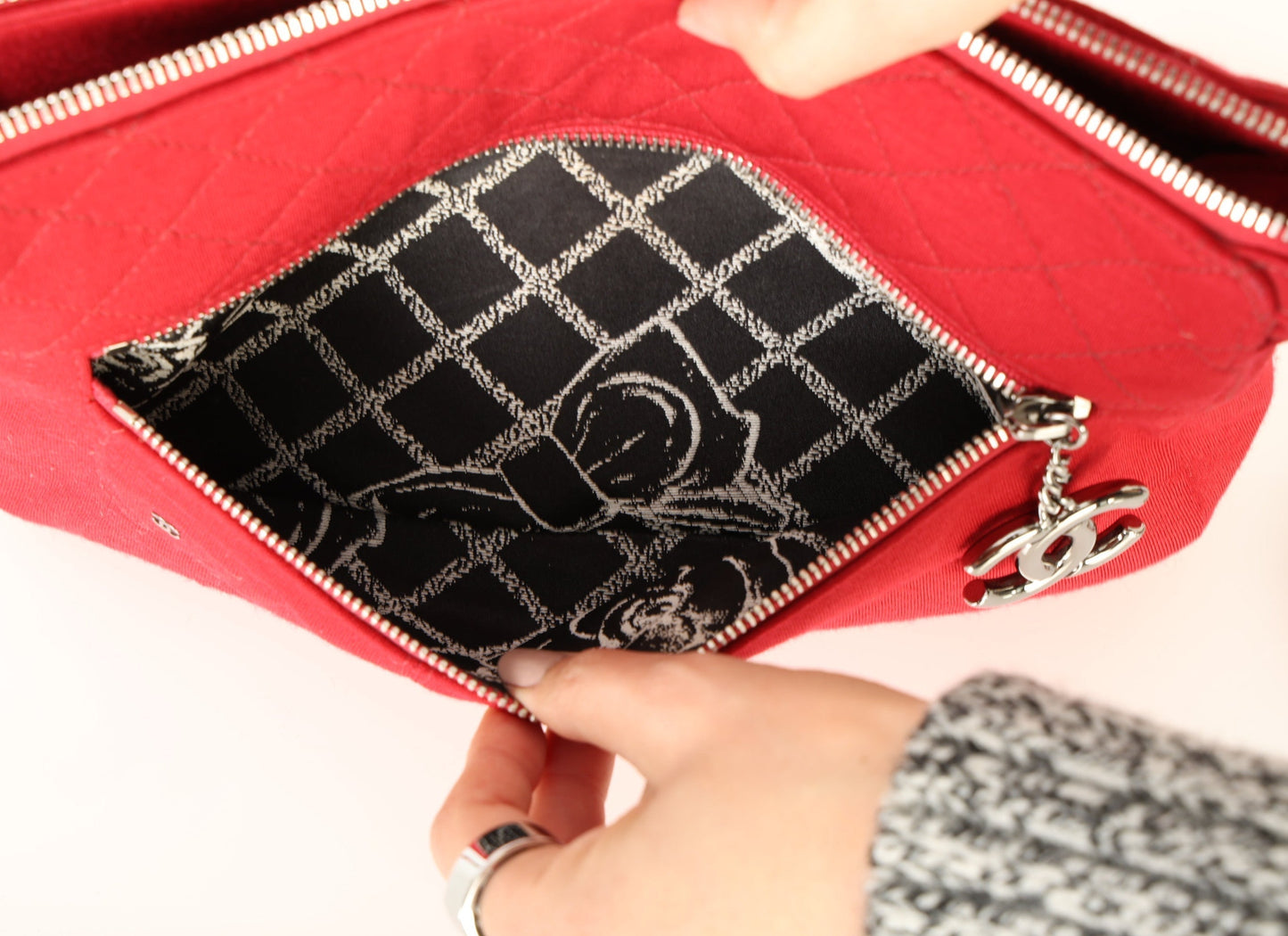 Chanel 2008 Jersey Charm Crossbody