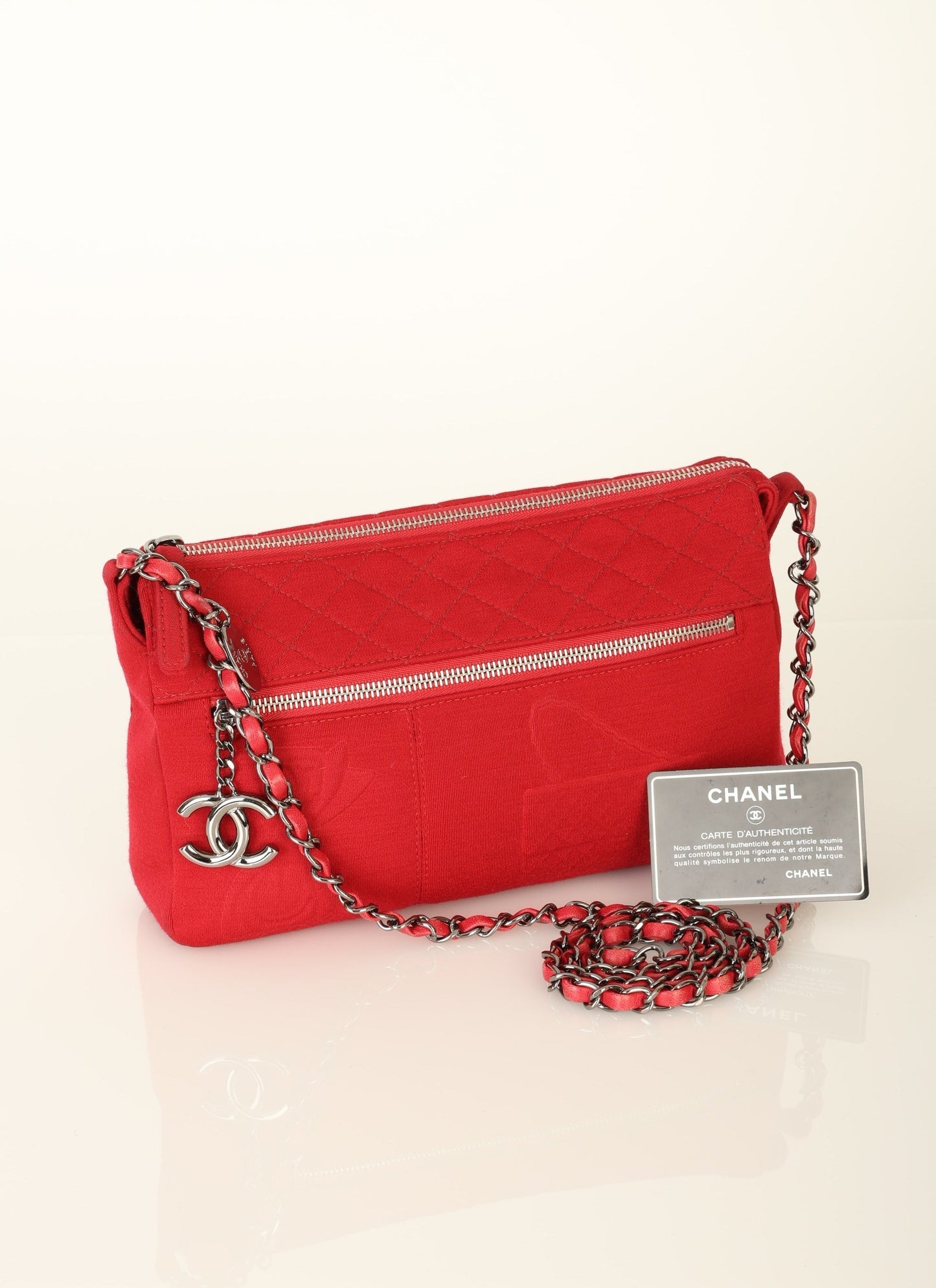 Chanel 2008 Jersey Charm Crossbody