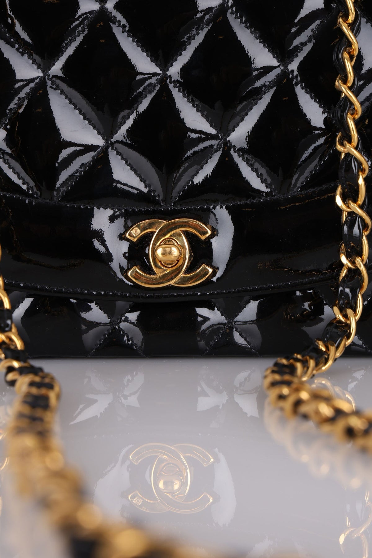 Chanel Patent Medium Diana