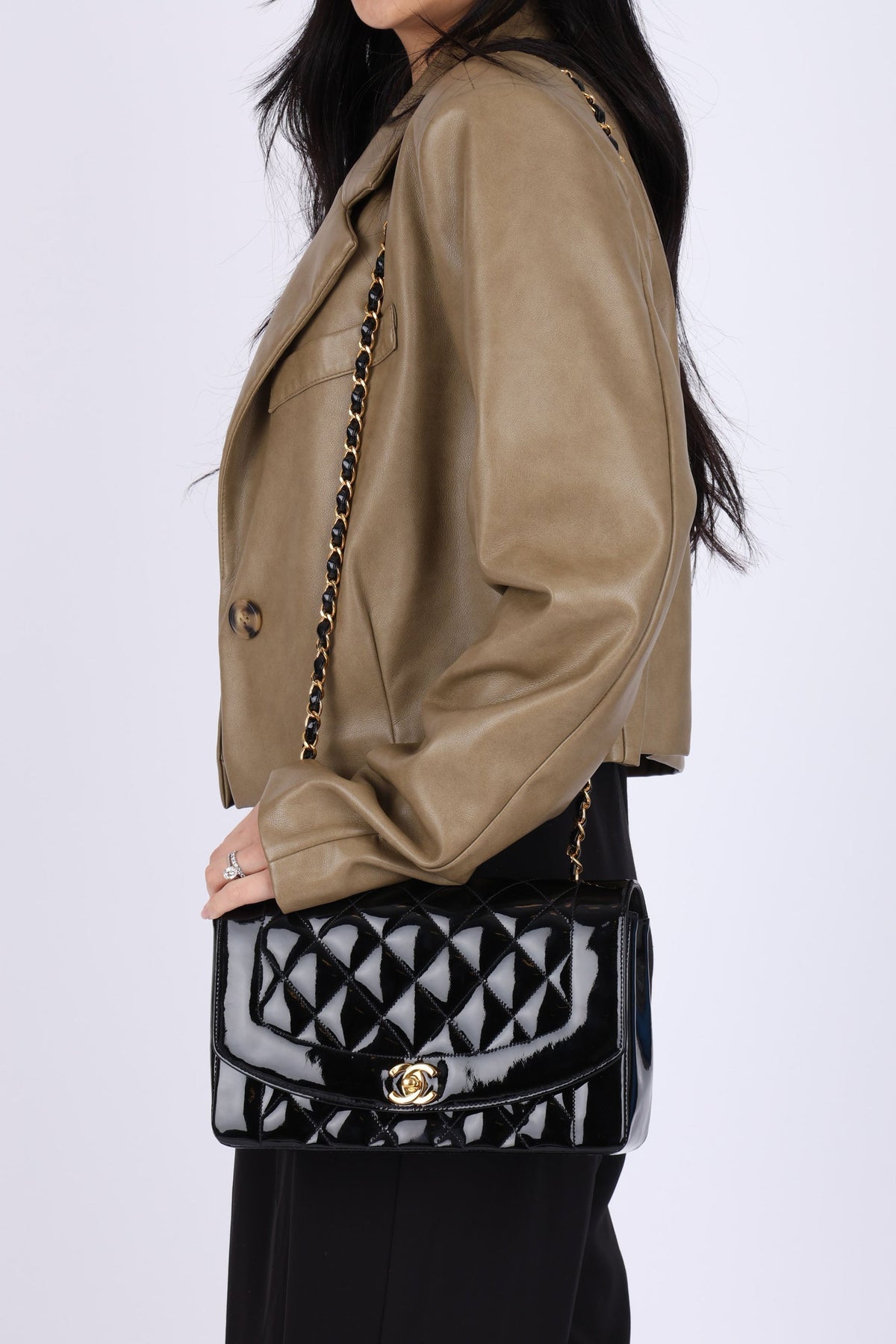 Chanel Patent Medium Diana