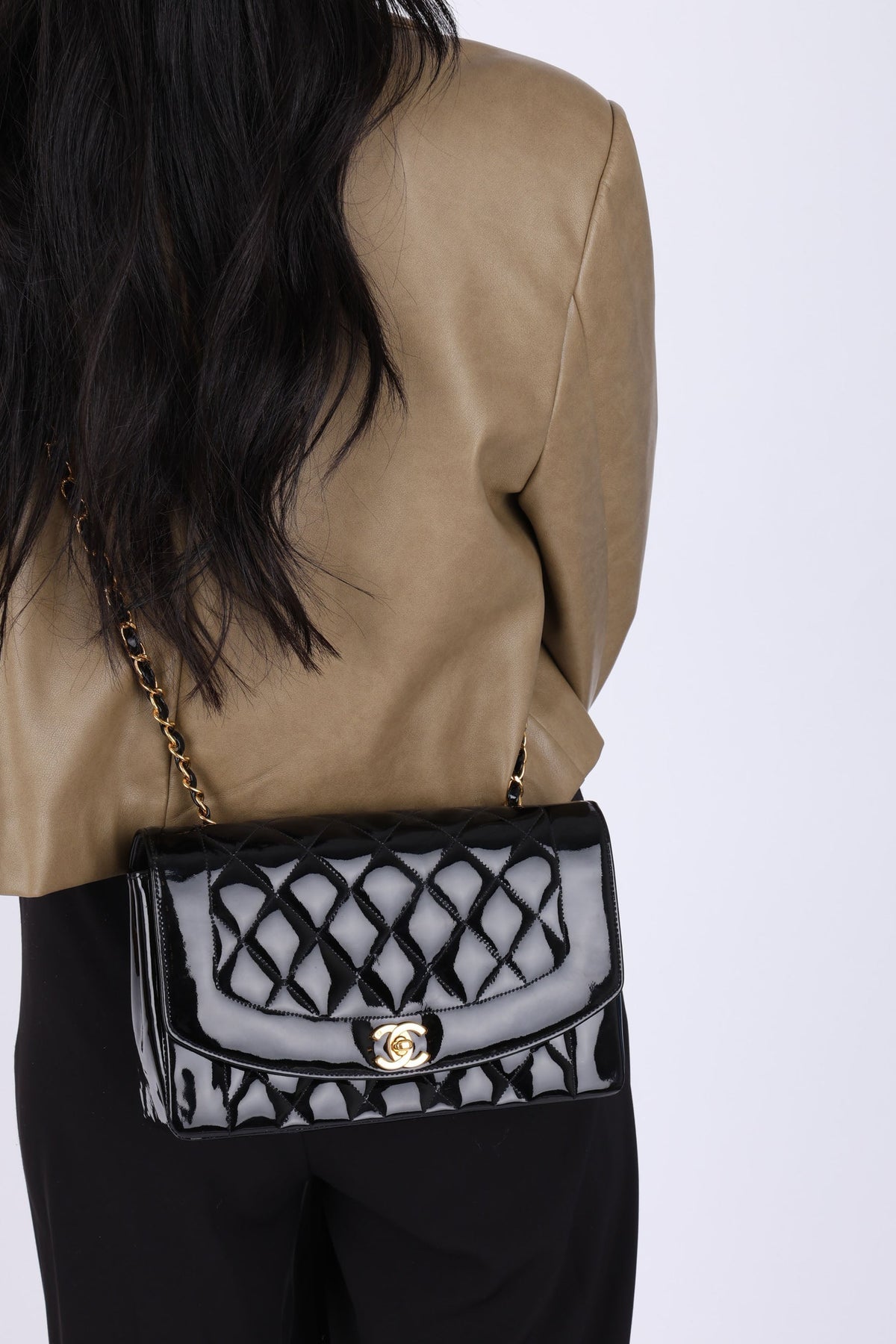 Chanel Patent Medium Diana