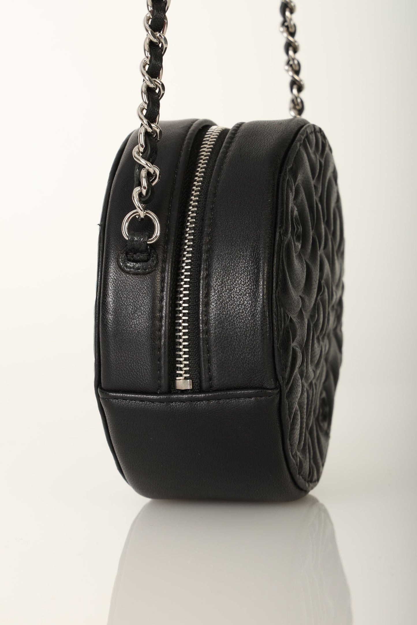 Chanel 2019 Goatskin Camellia Crossbody Bag