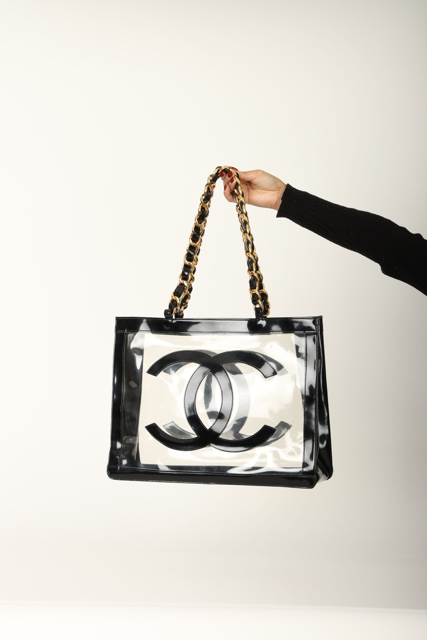 Chanel 1994 Transparent Chunky Chain Tote