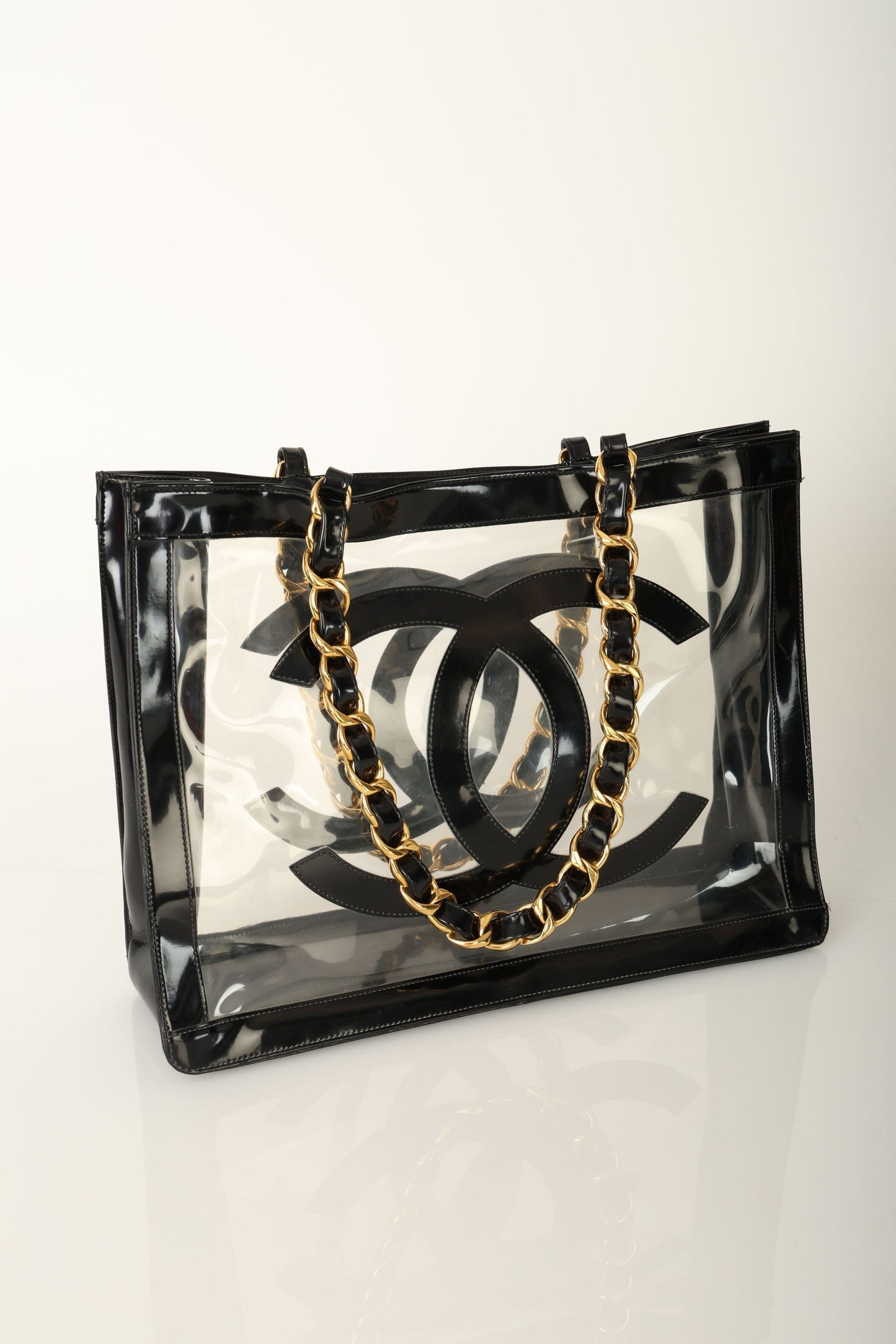 Chanel 1994 Transparent Chunky Chain Tote