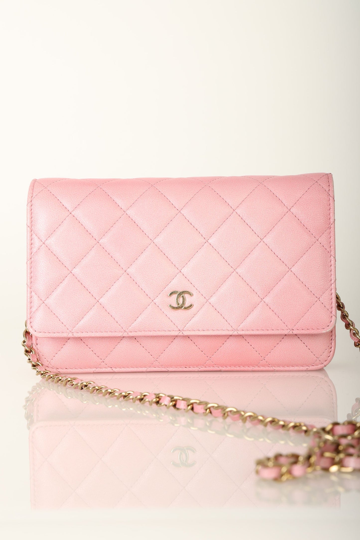 Chanel 23S Iridescent Lambskin Wallet on Chain