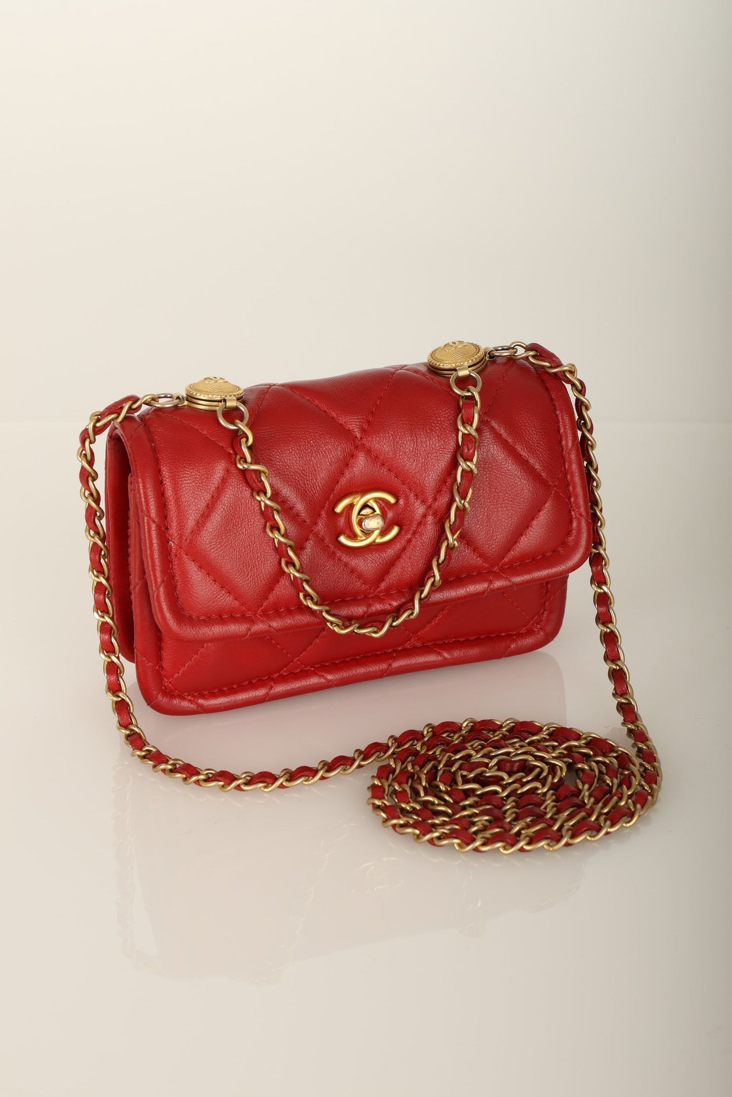 Chanel 2020 Calfskin Mini Crossbody Bag