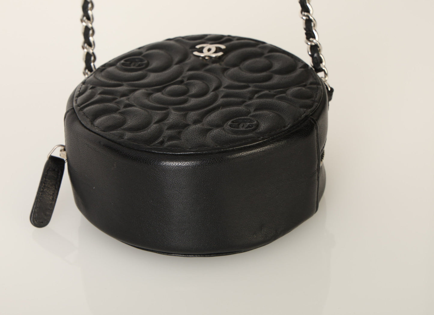 Chanel 2019 Goatskin Camellia Mini Crossbody