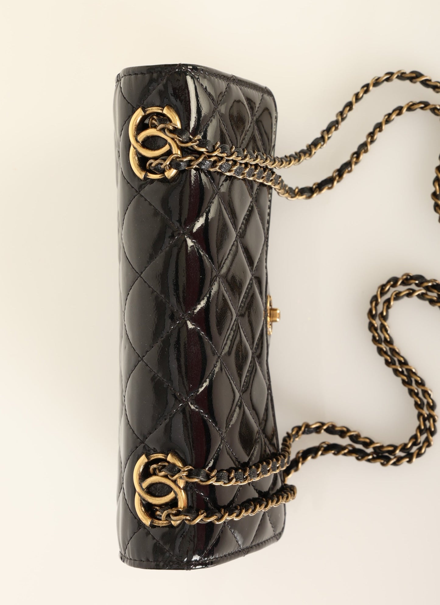 Chanel 2015 Patent Wallet on Chain