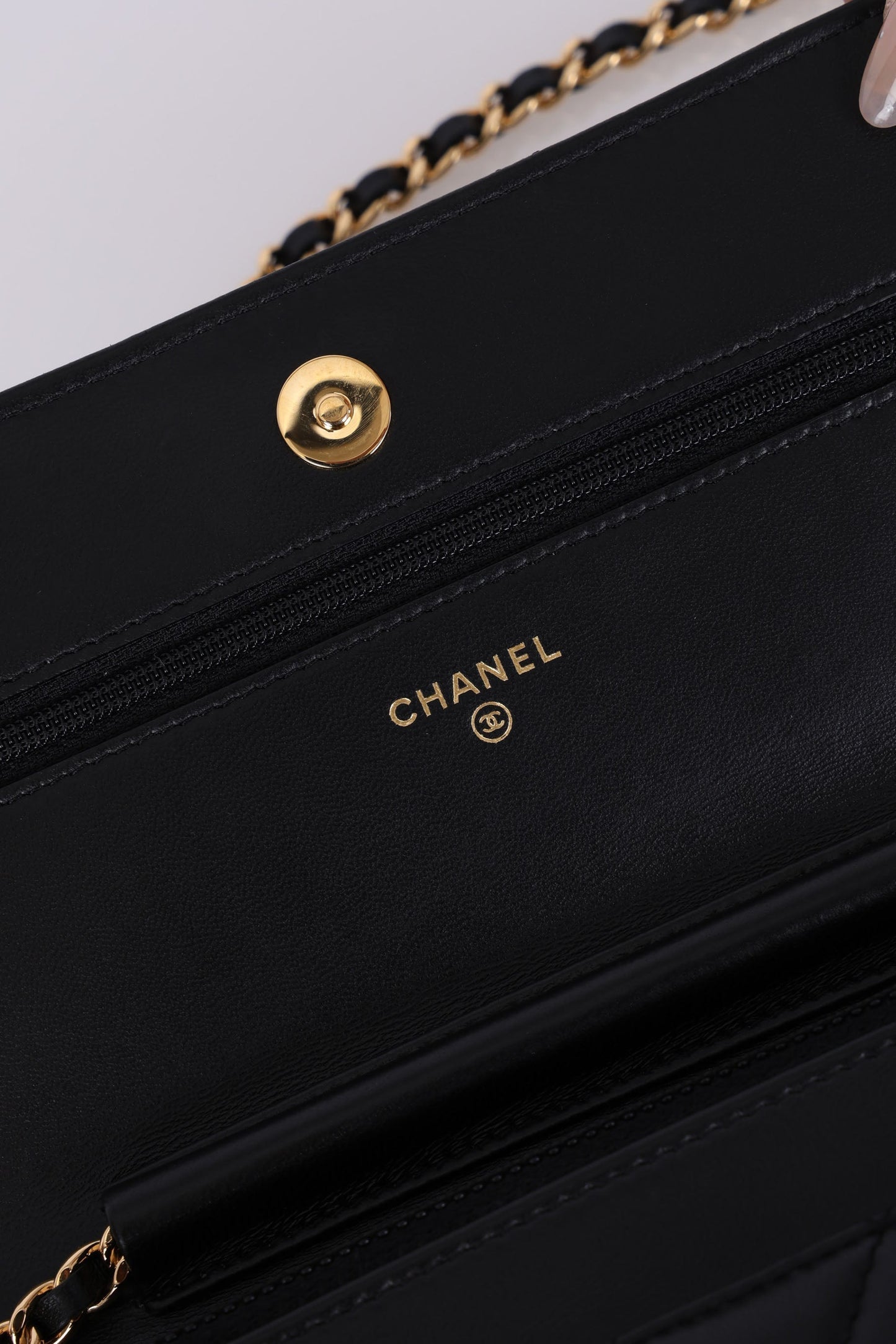 Chanel 2021 Zirconium Crystal Wallet on Chain