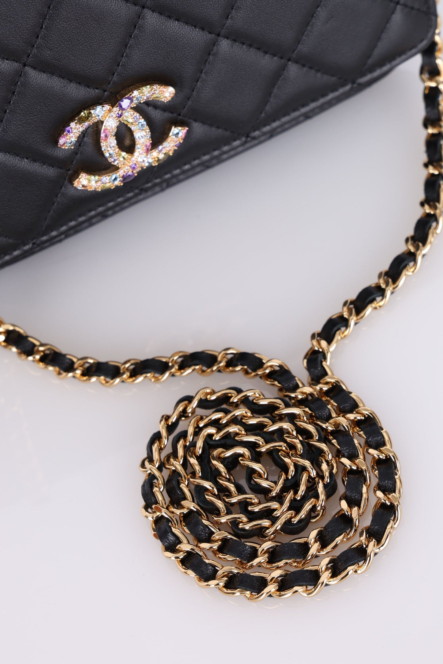 Chanel 2021 Zirconium Crystal Wallet on Chain