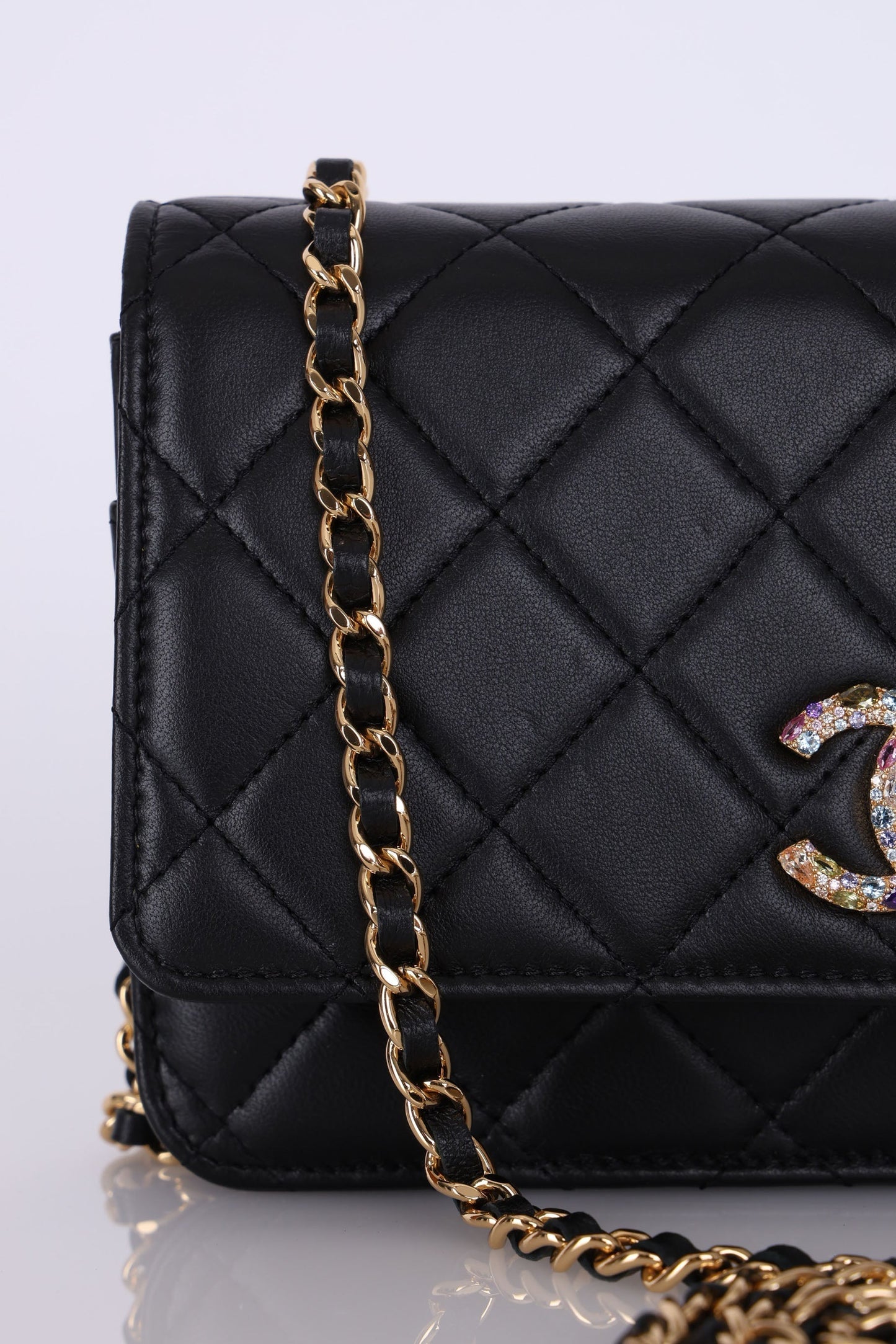 Chanel 2021 Zirconium Crystal Wallet on Chain