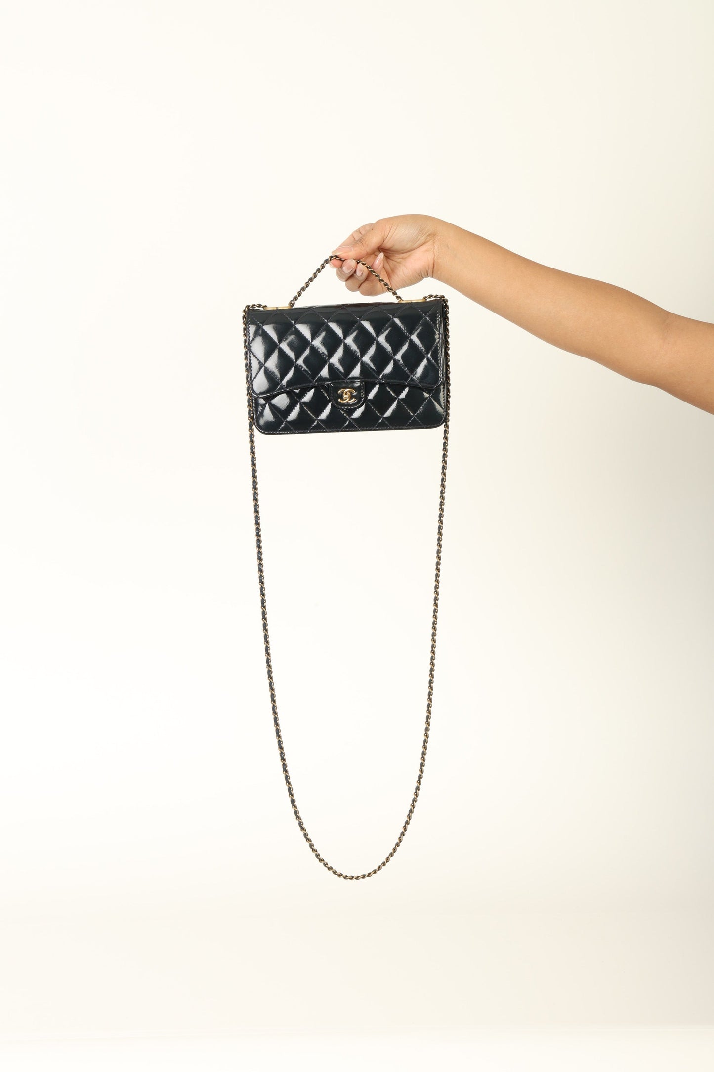 Chanel 2015 Patent Wallet on Chain