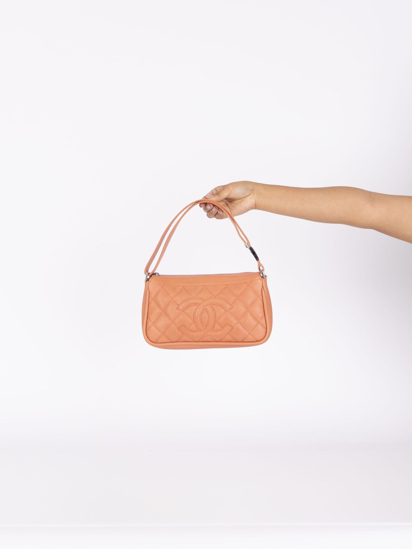 Chanel 2008 Caviar Timeless Pochette