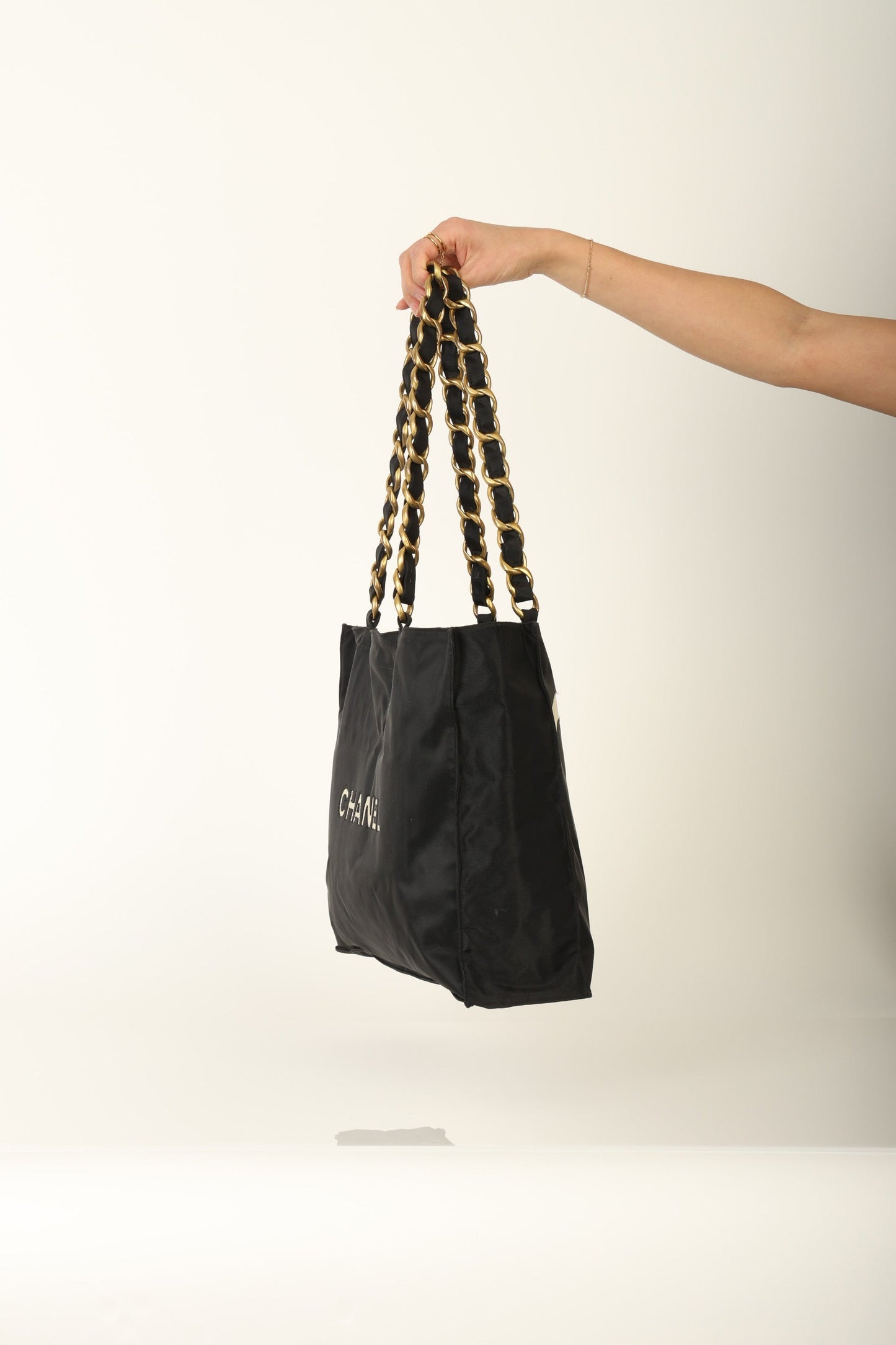 Chanel Nylon Chunky Chain Tote