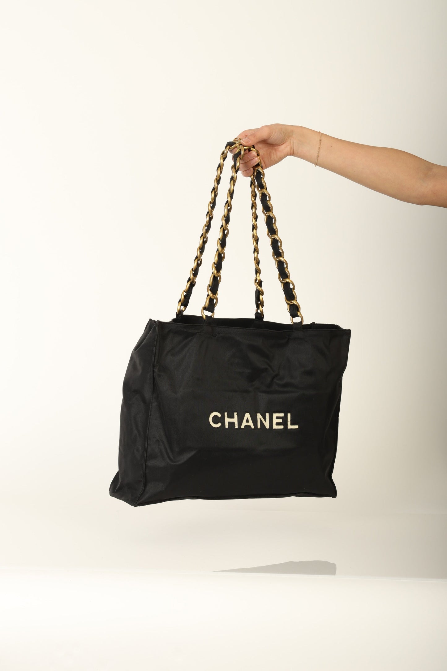 Chanel Nylon Chunky Chain Tote