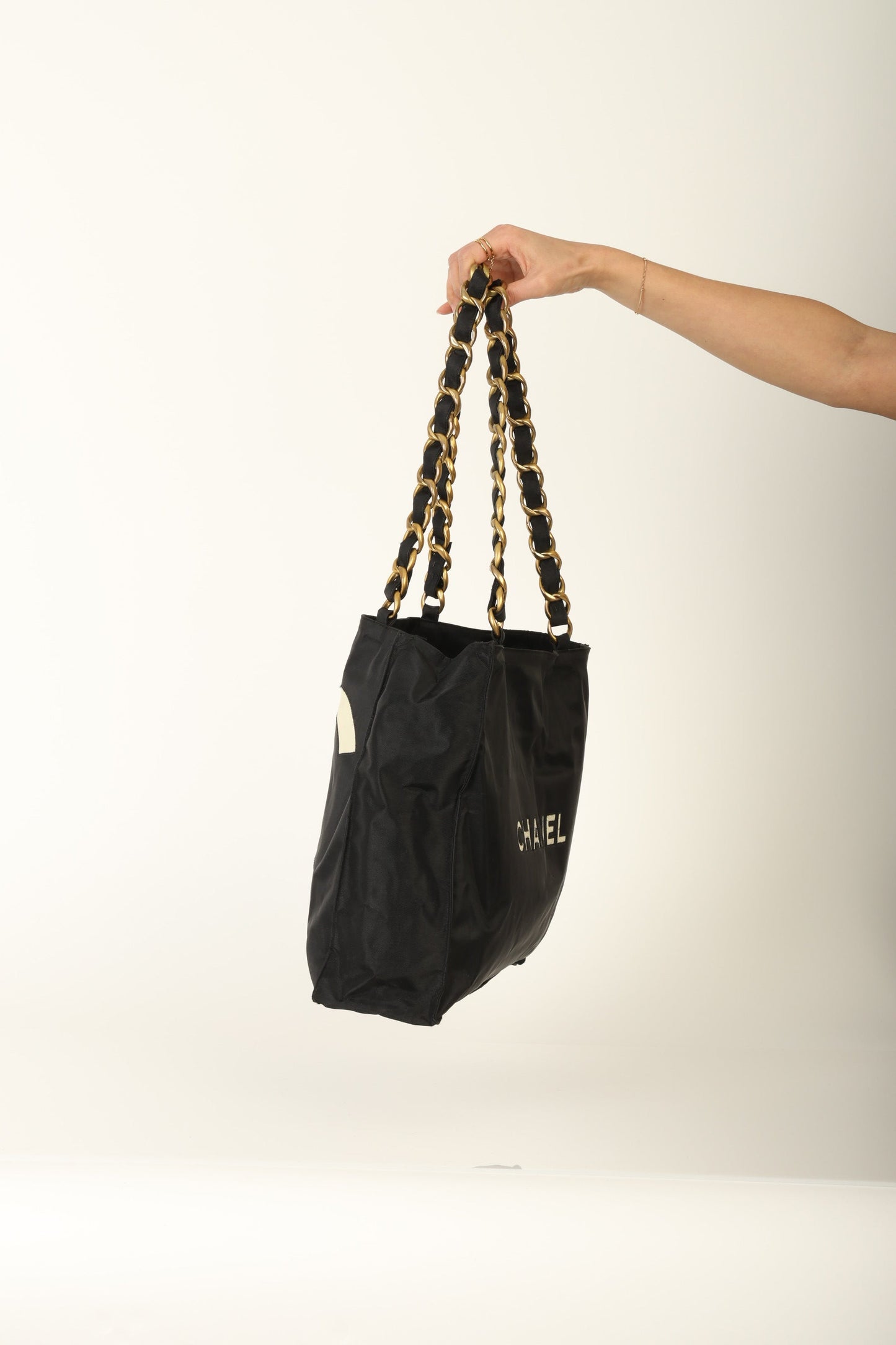 Chanel Nylon Chunky Chain Tote