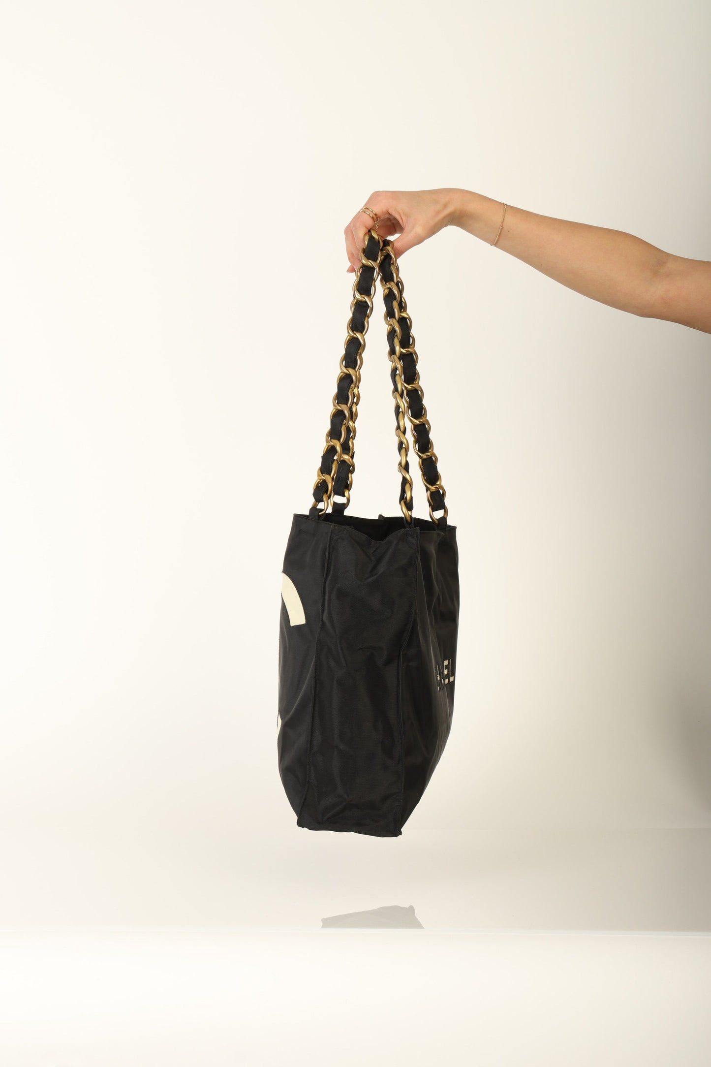 Chanel Nylon Chunky Chain Tote