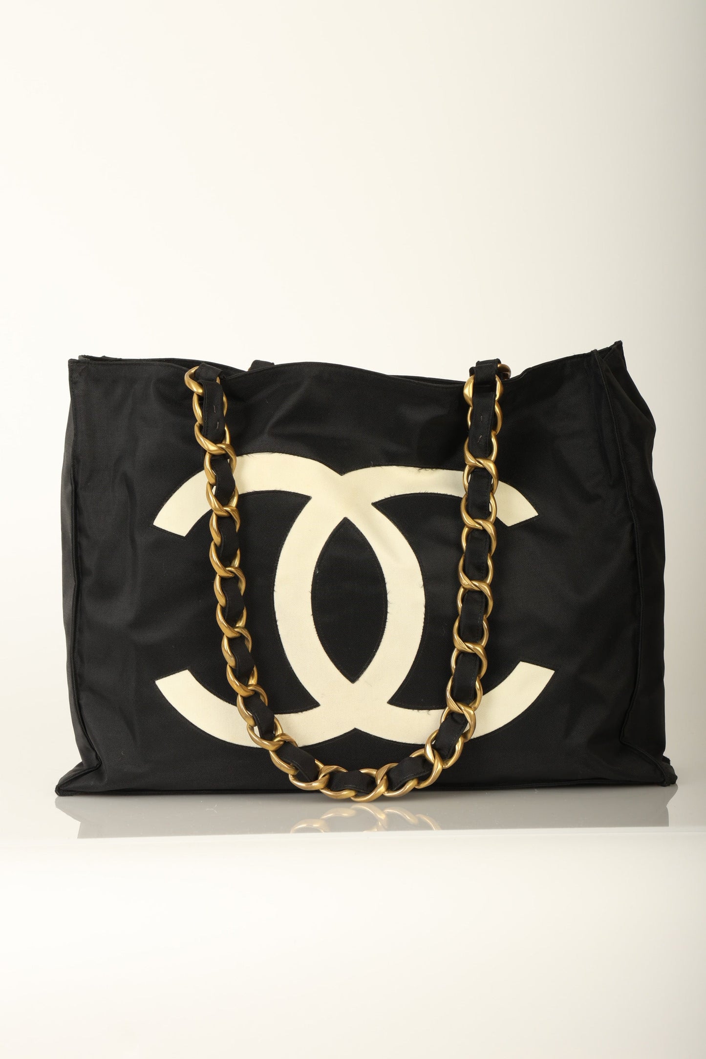 Chanel Nylon Chunky Chain Tote