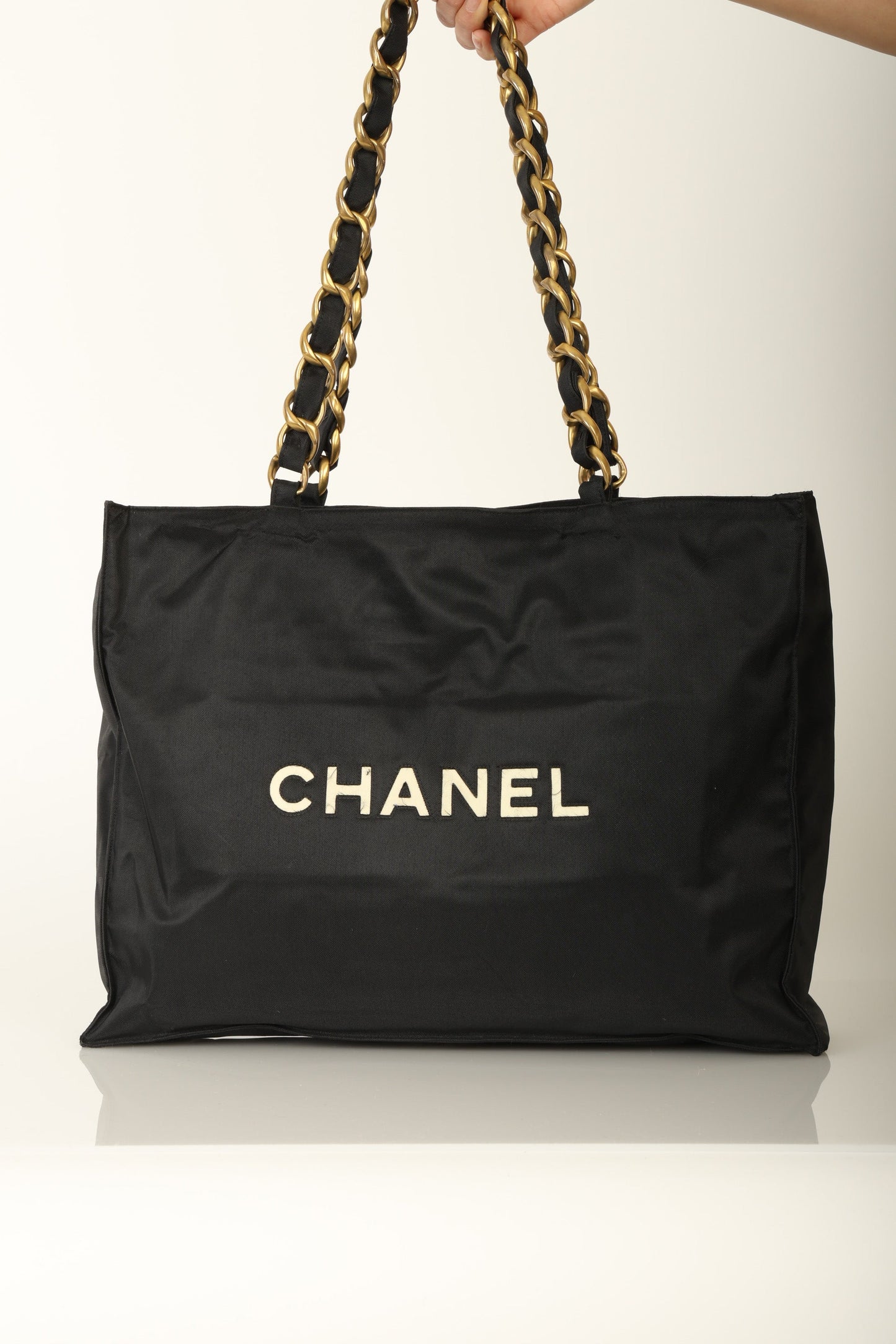 Chanel Nylon Chunky Chain Tote