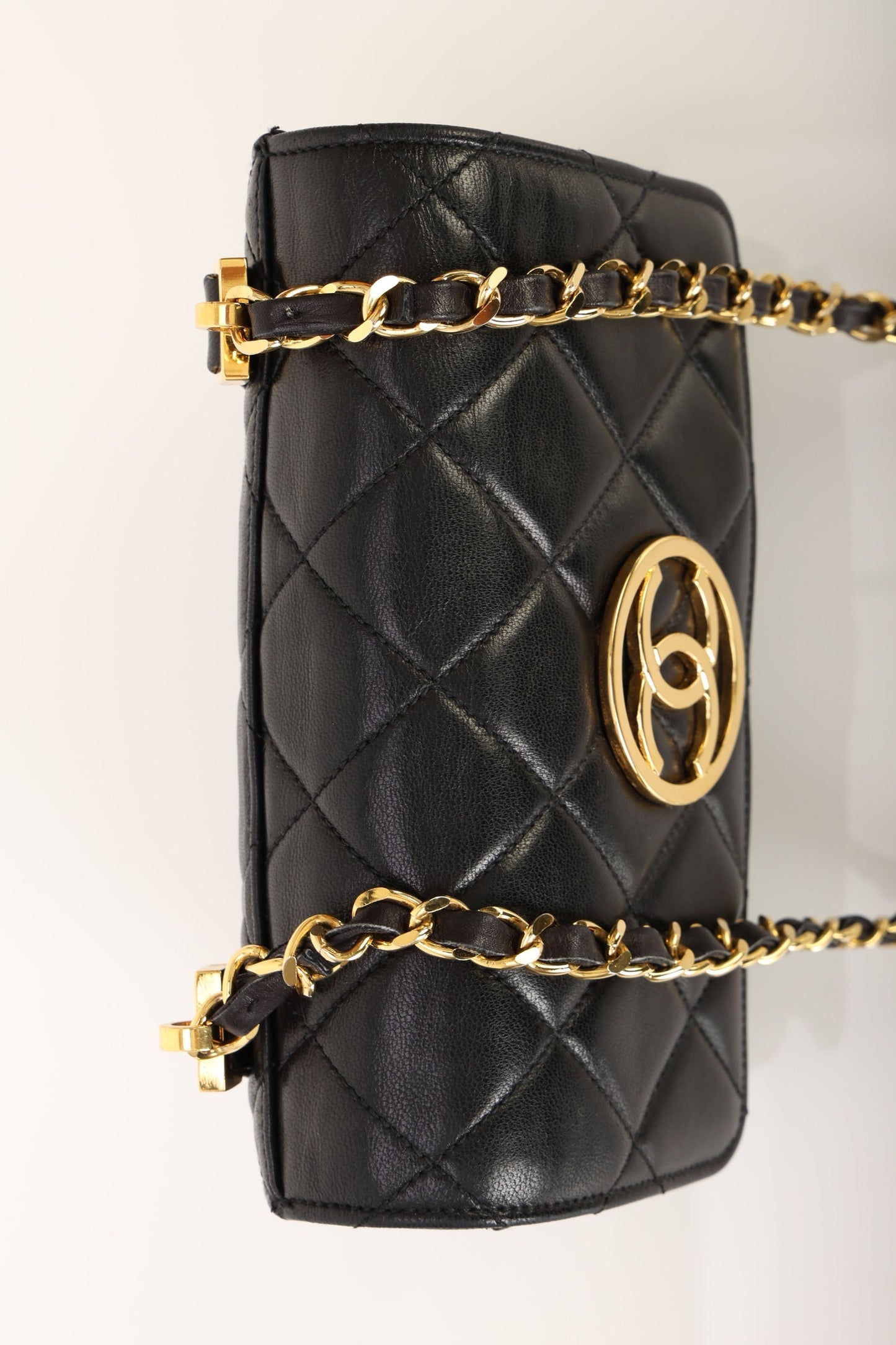 Chanel 1991 Lambskin Mini Square Crossbody Bag