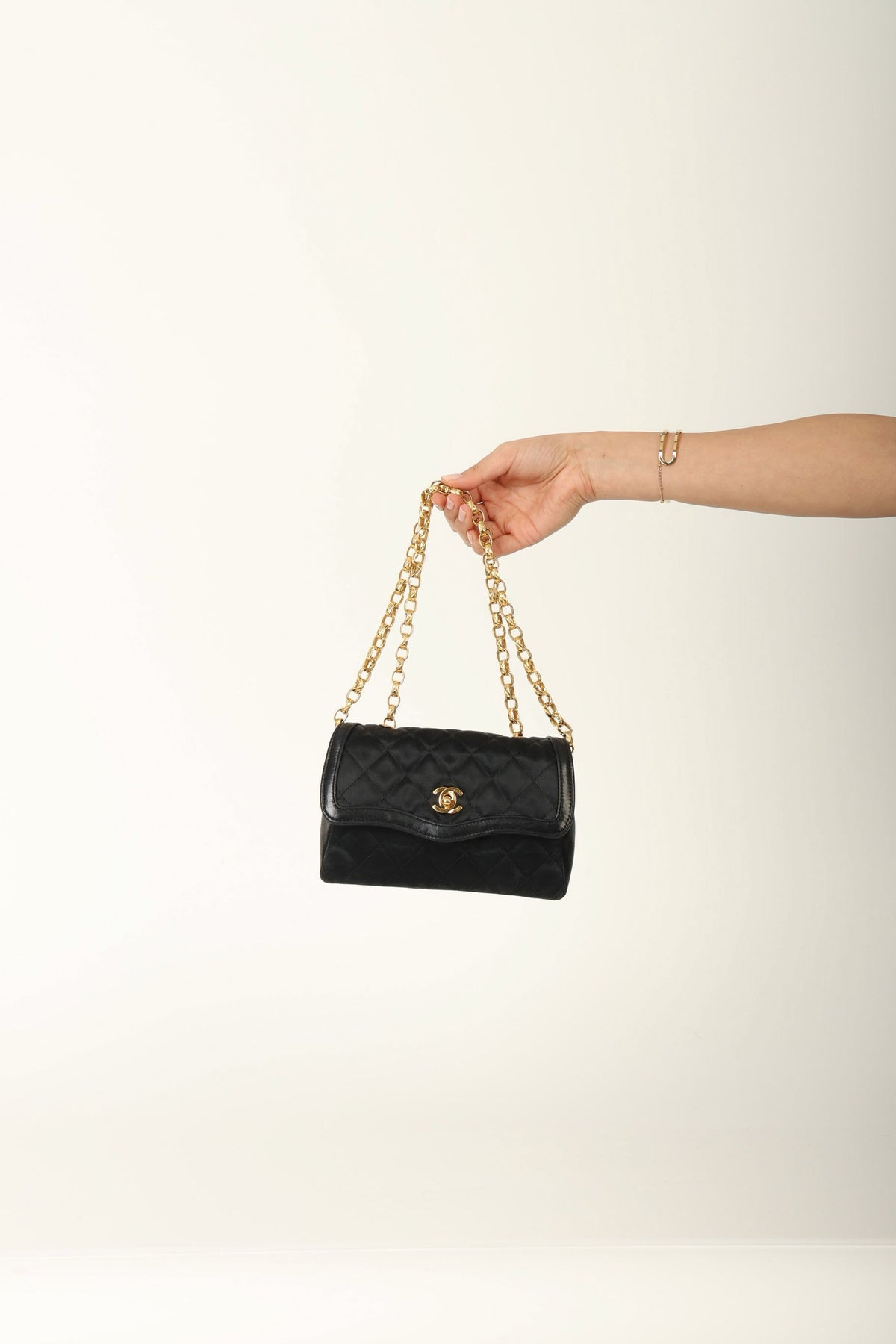 Chanel Satin & Lambskin Bijoux Mini Bag