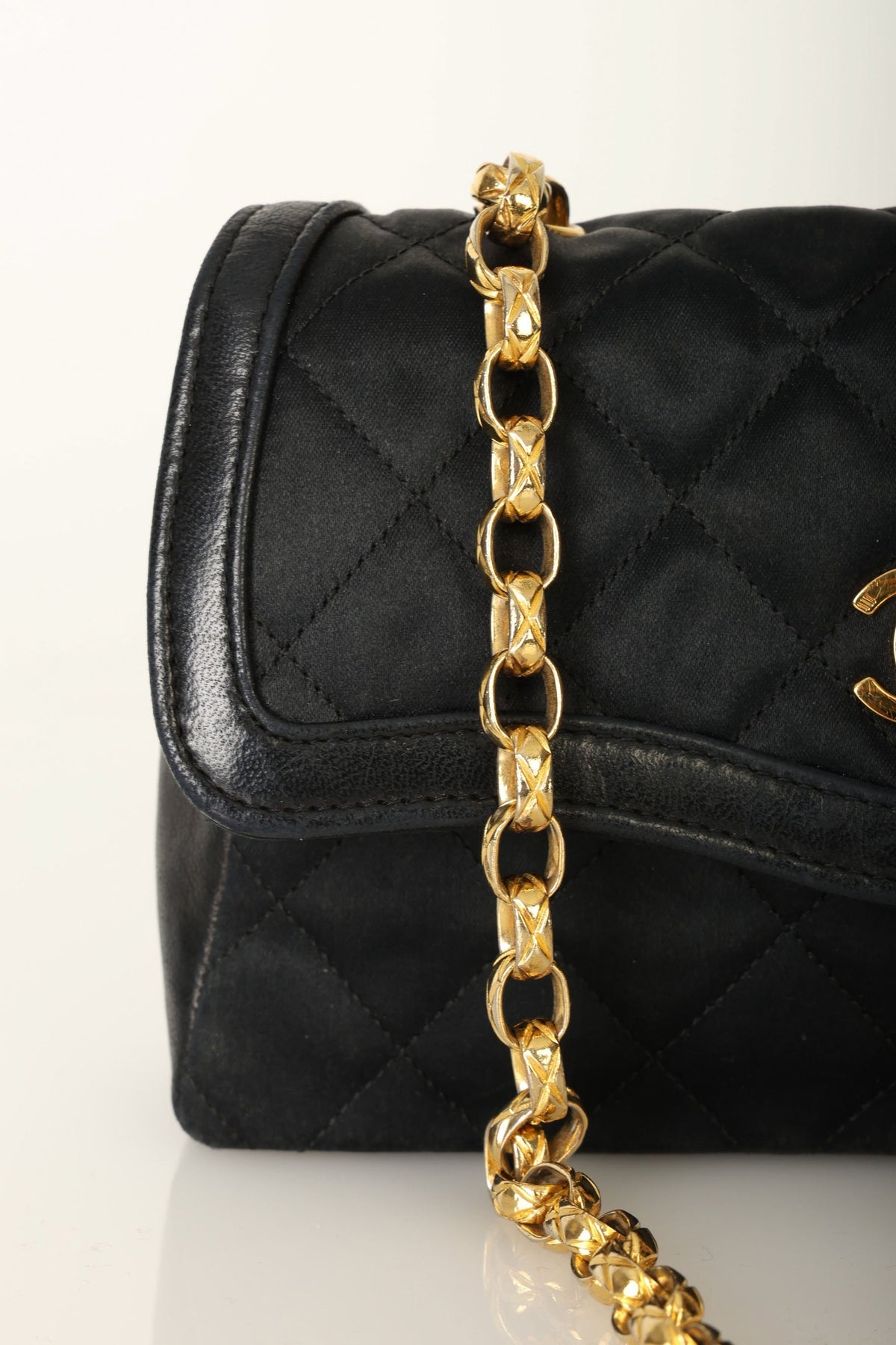 Chanel Satin & Lambskin Bijoux Mini Bag