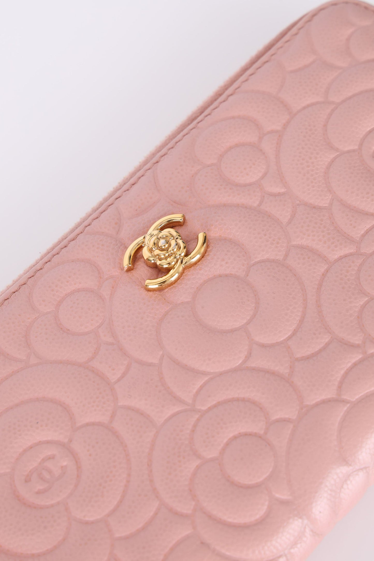 Chanel 2016 Caviar Camellia Continental Wallet