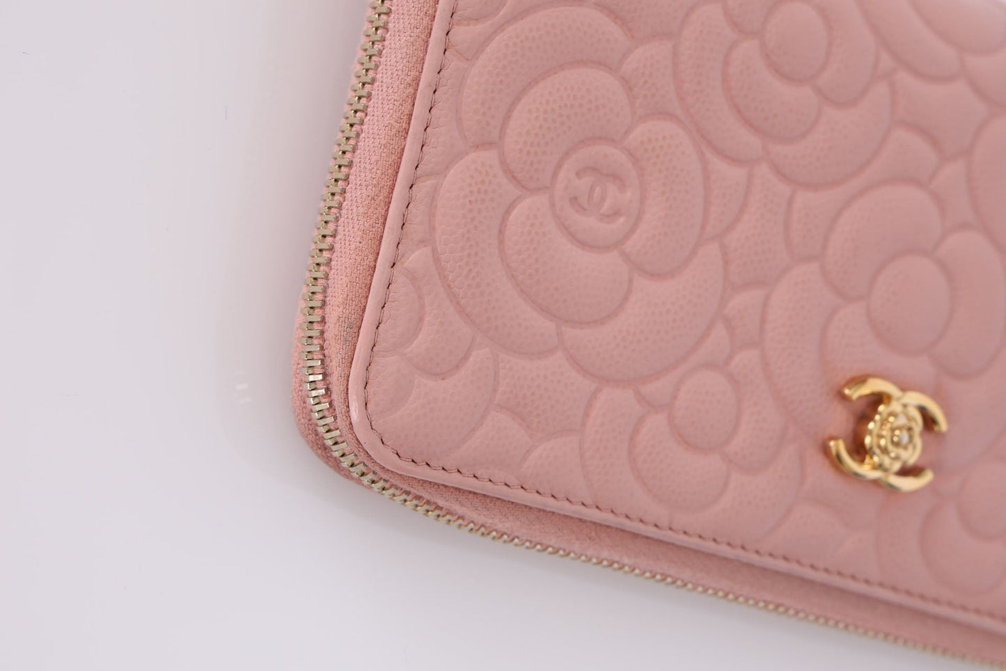 Chanel 2016 Caviar Camellia Continental Wallet