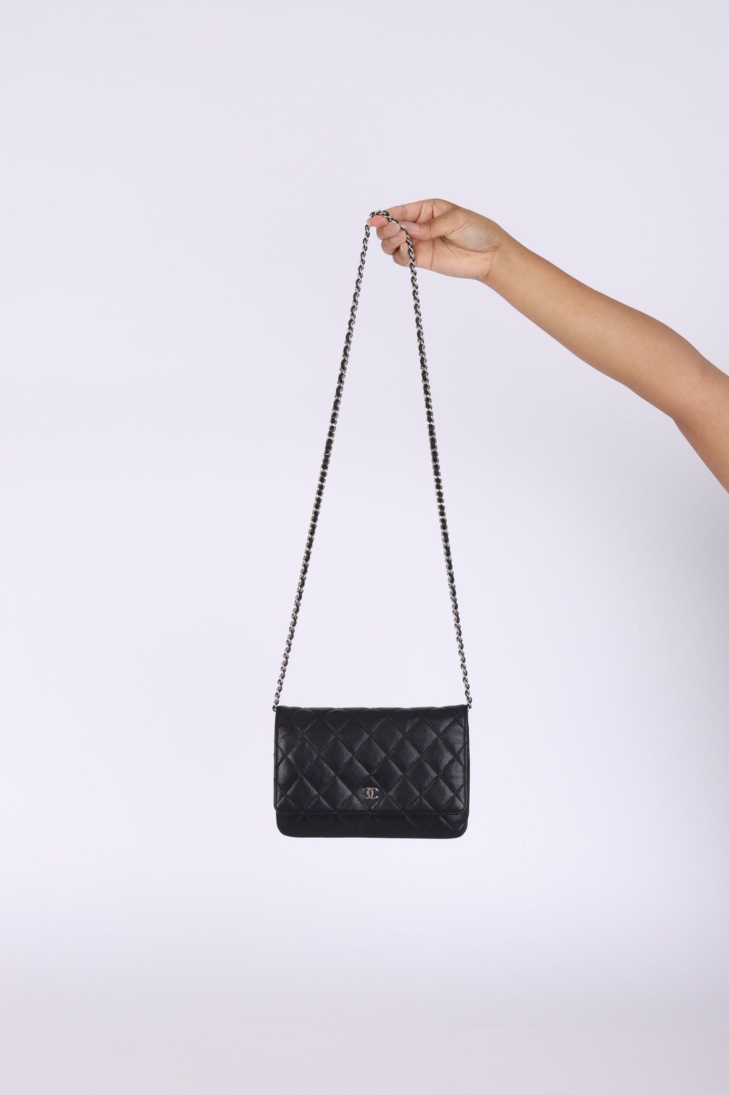 Chanel 2011 Caviar Wallet on Chain