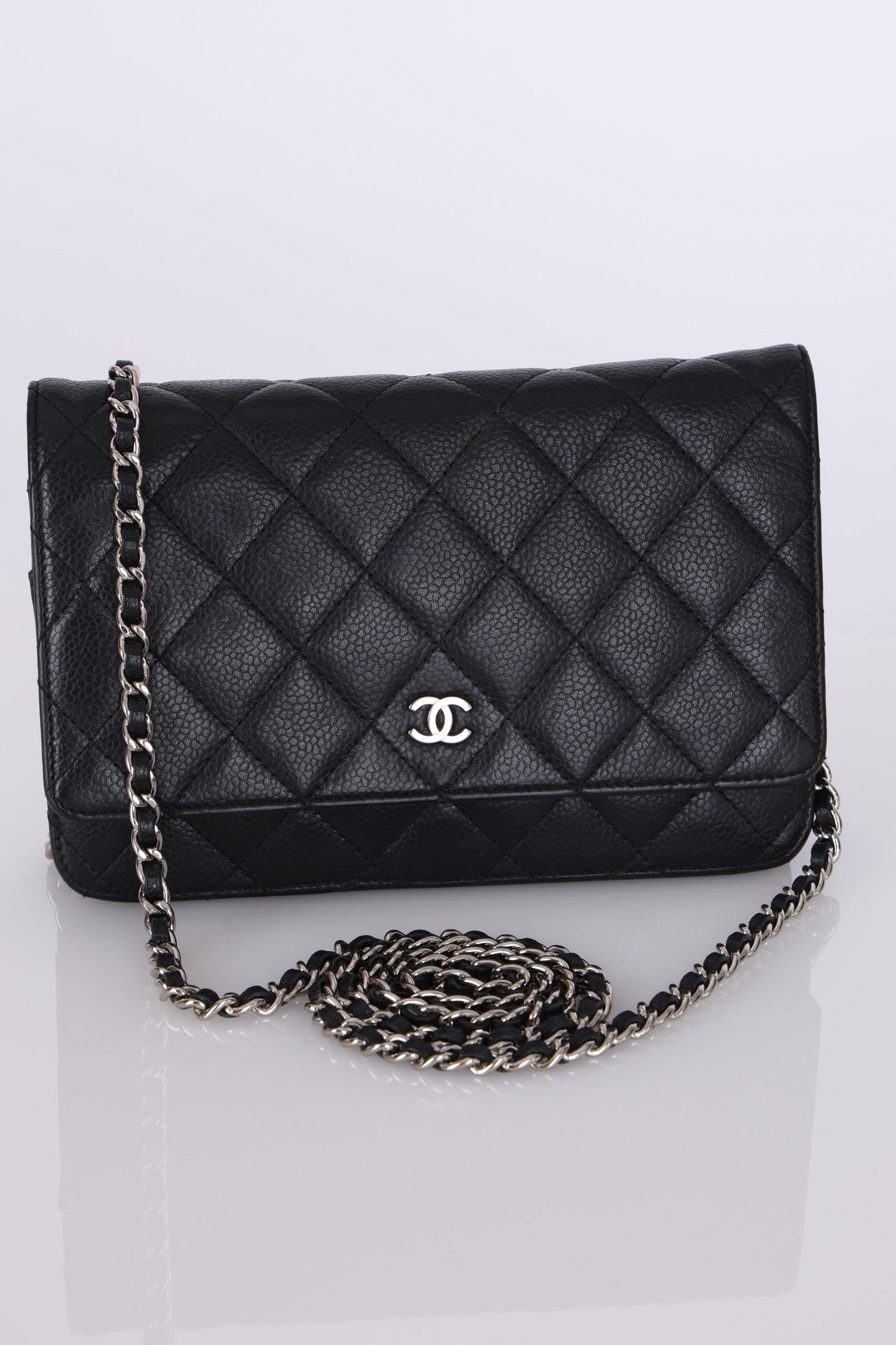 Chanel 2011 Caviar Wallet on Chain