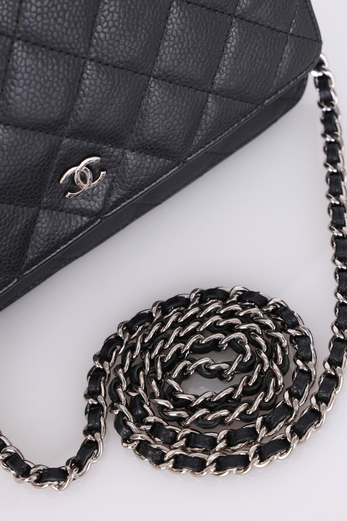 Chanel 2011 Caviar Wallet on Chain