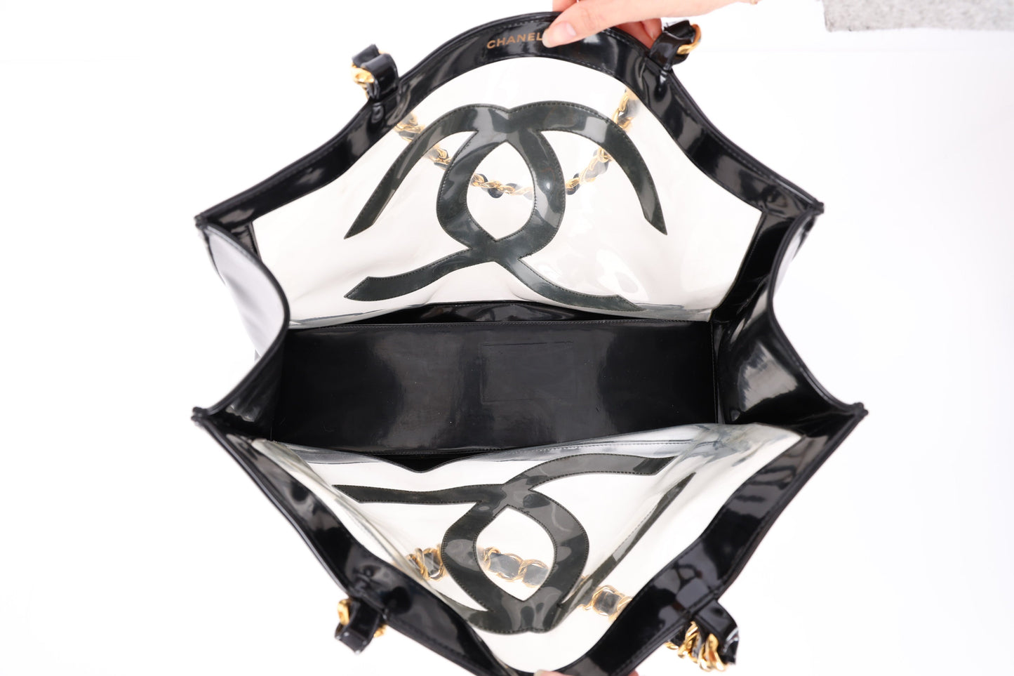 Chanel 1994 Transparent Chunky Chain Tote