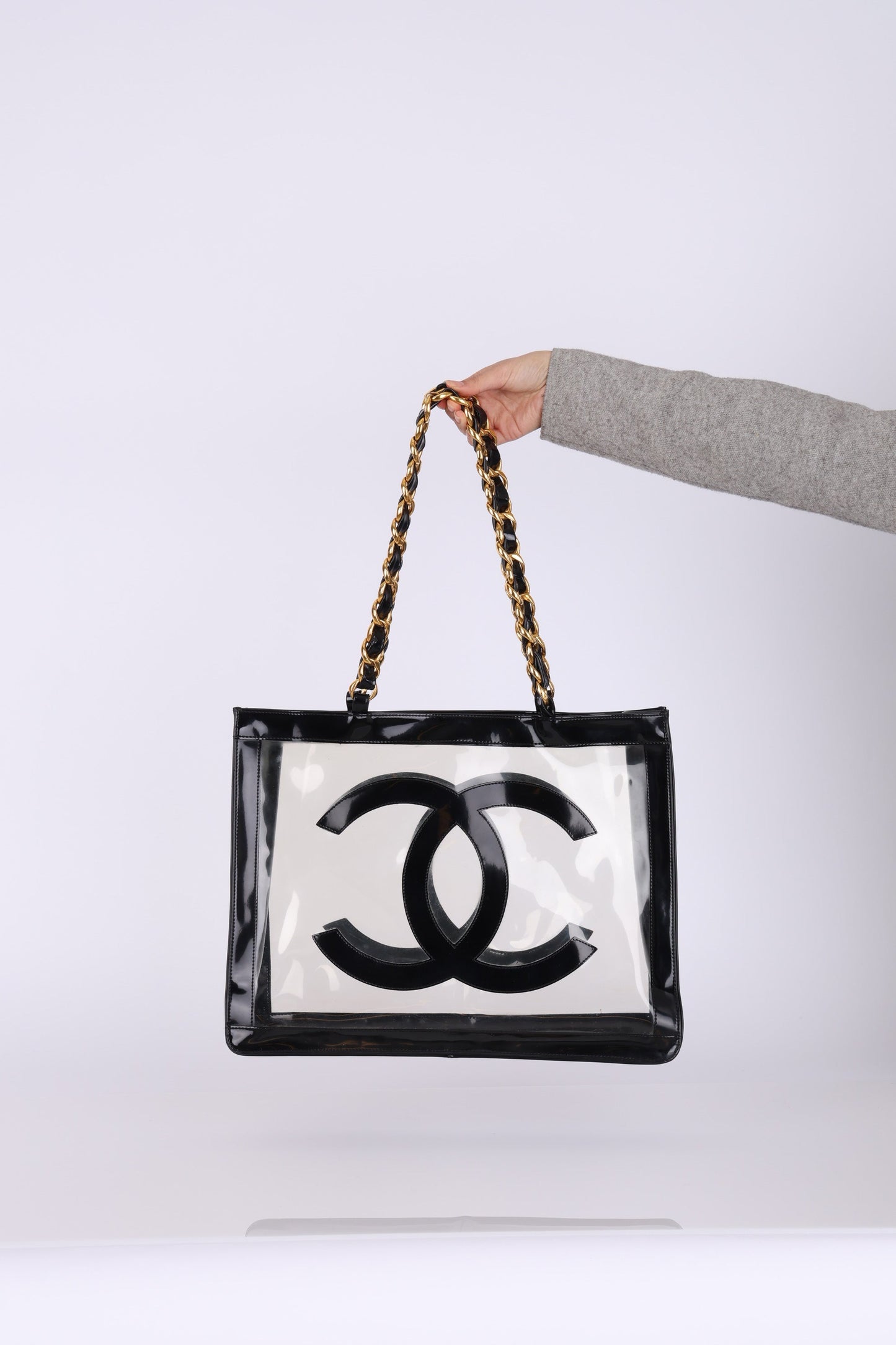 Chanel 1994 Transparent Chunky Chain Tote