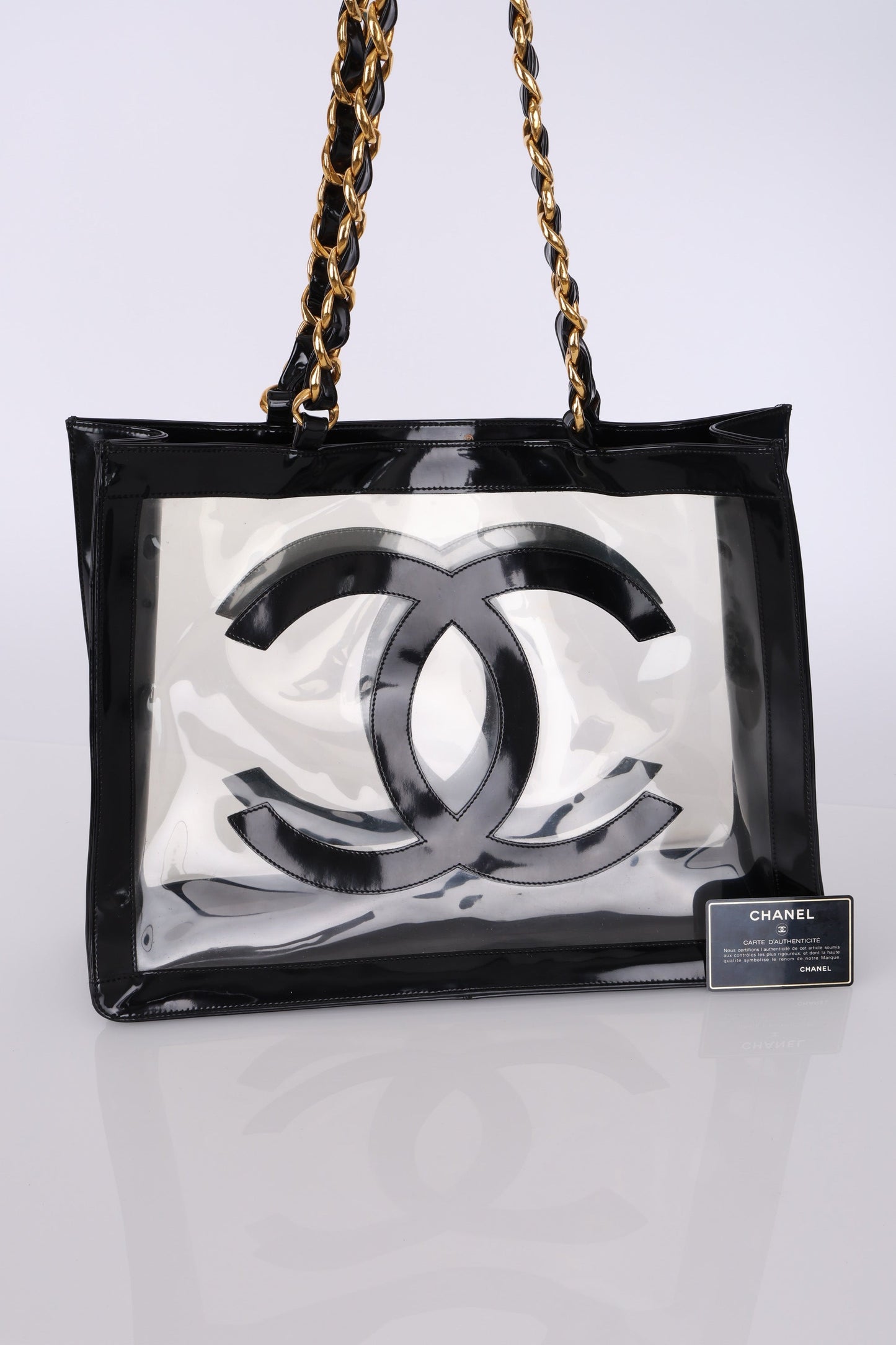 Chanel 1994 Transparent Chunky Chain Tote