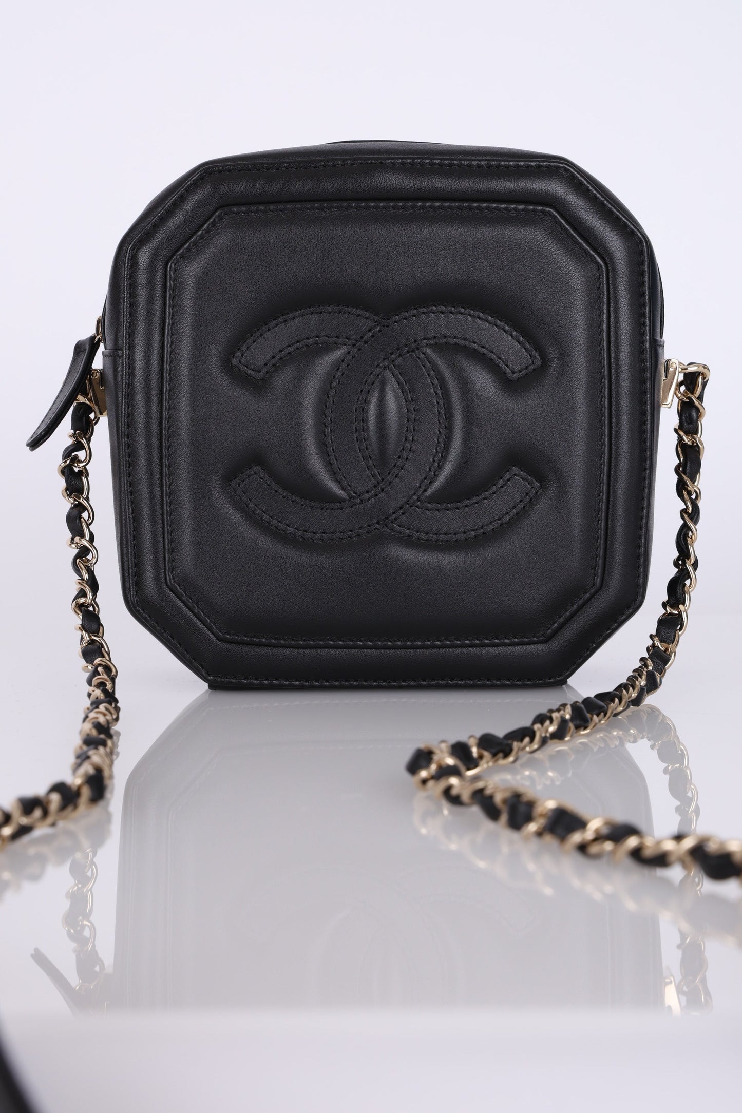 Chanel 2019 Lambskin Octagon Crossbody