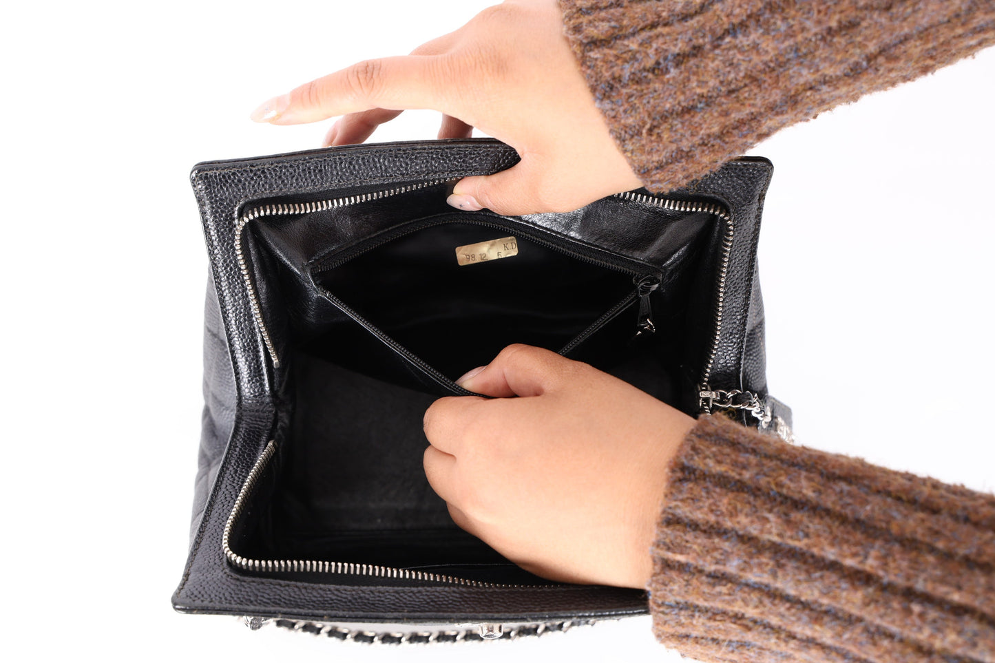 Chanel 1996 Caviar Chain Mini Tote