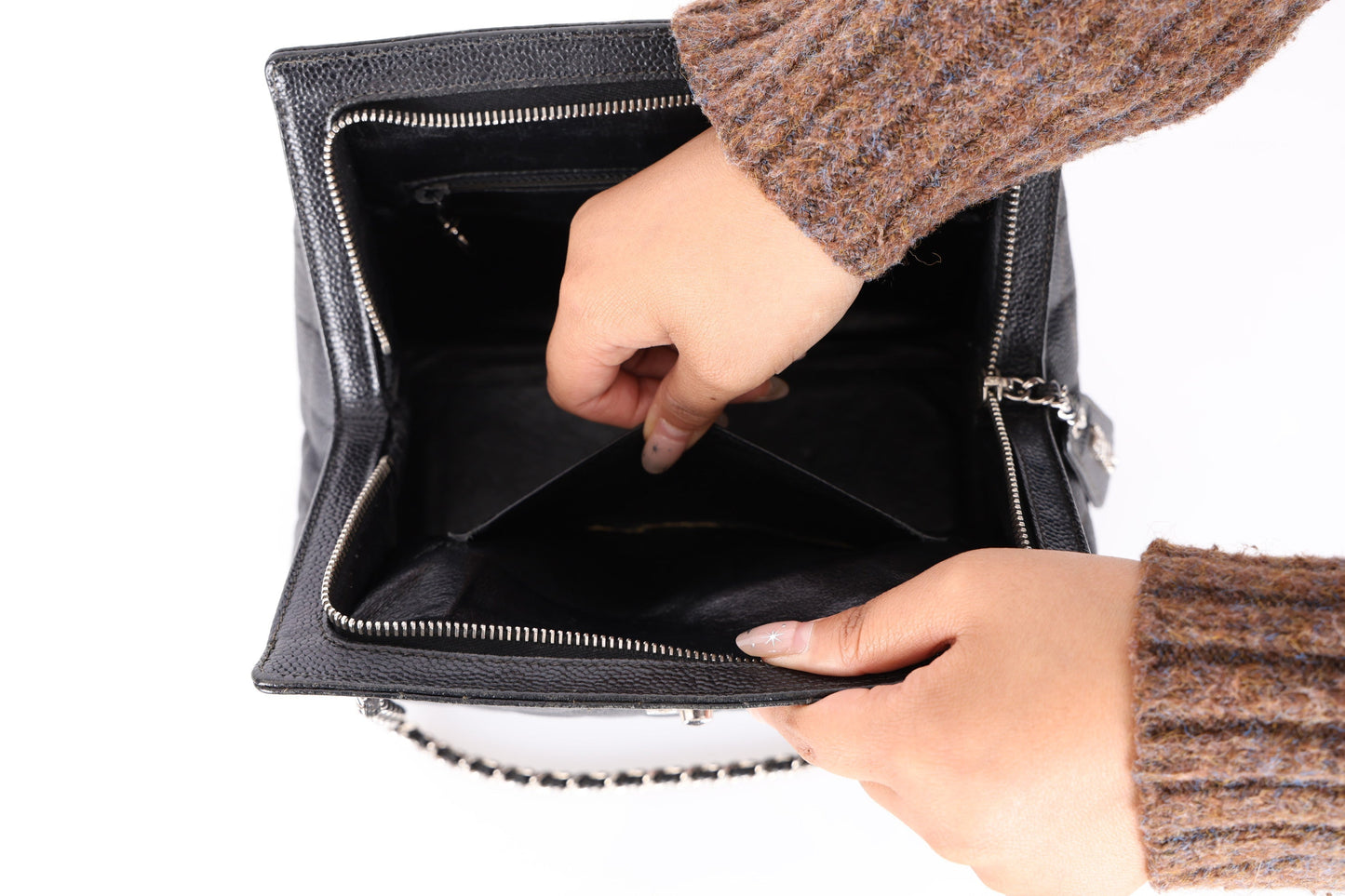 Chanel 1996 Caviar Chain Mini Tote