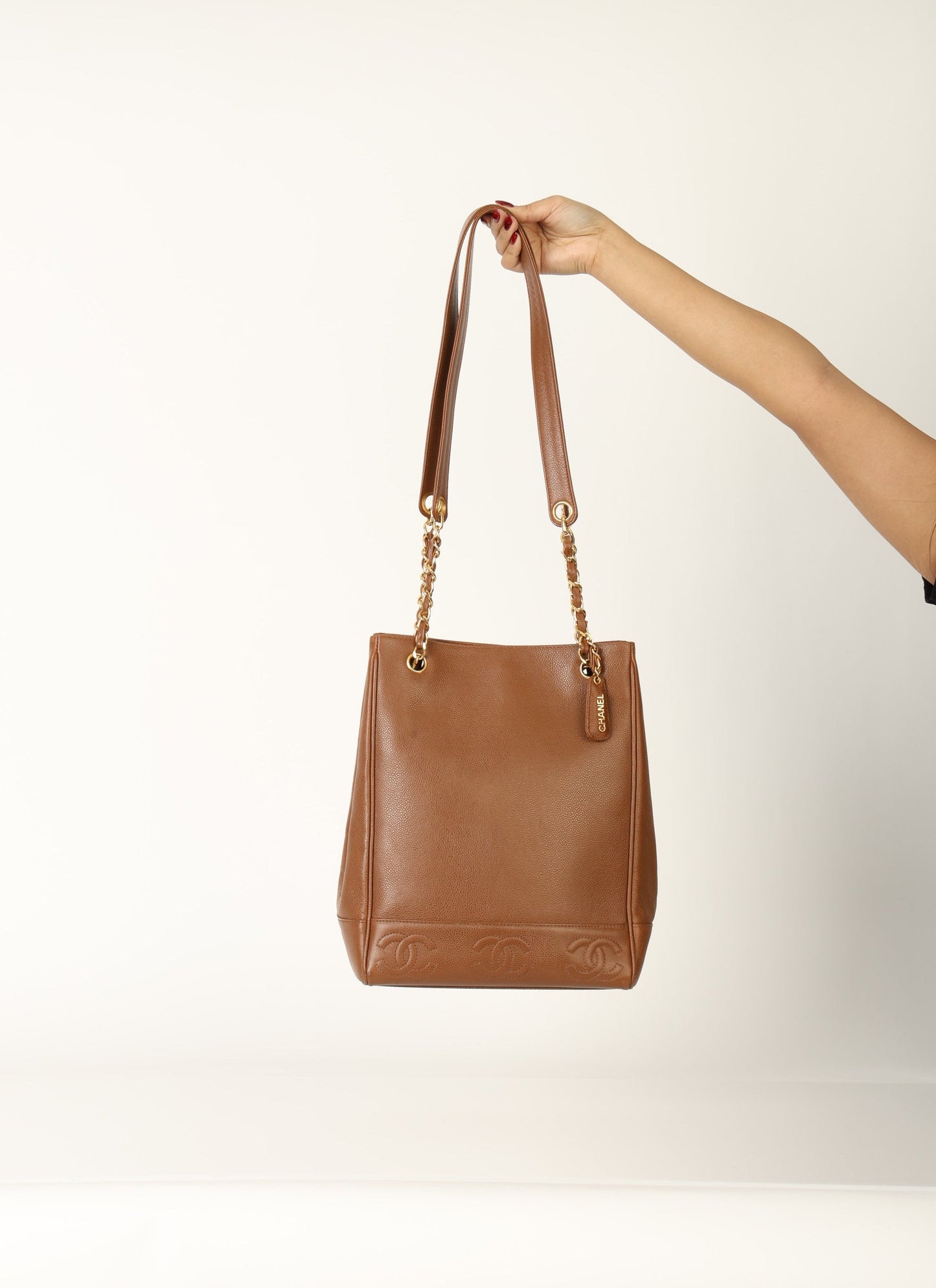 Chanel 1996 Caviar CC Logo Tote