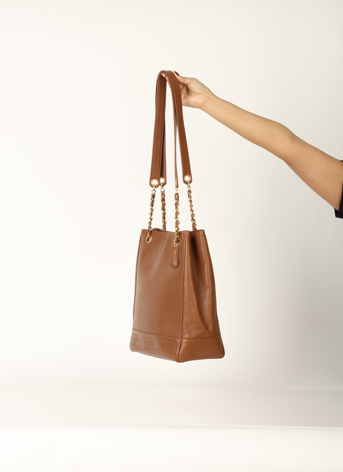 Chanel 1996 Caviar CC Logo Tote