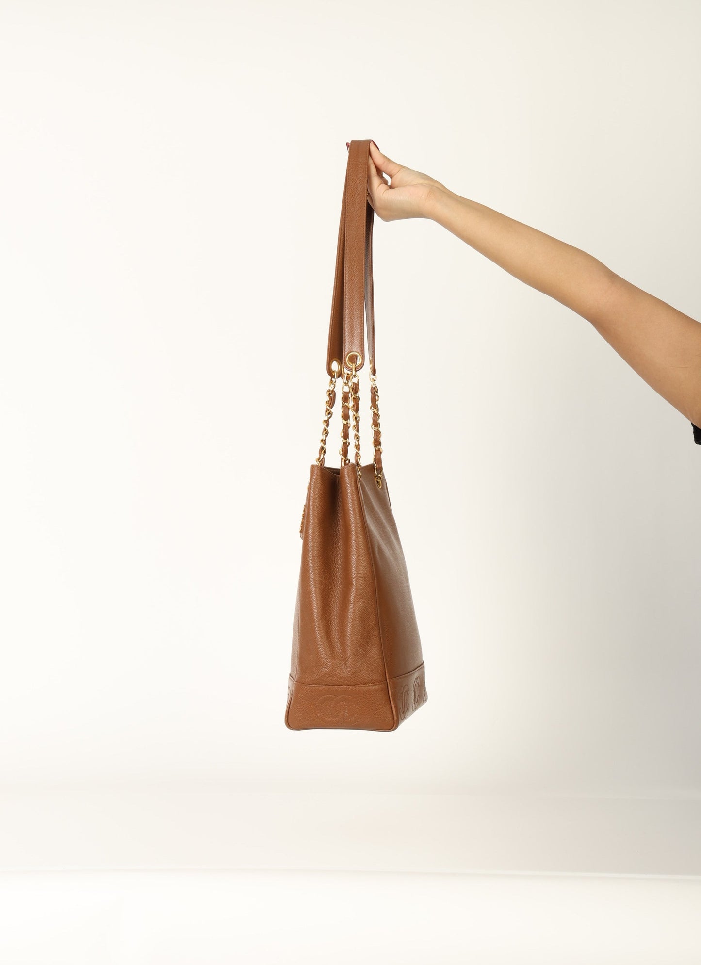 Chanel 1996 Caviar CC Logo Tote