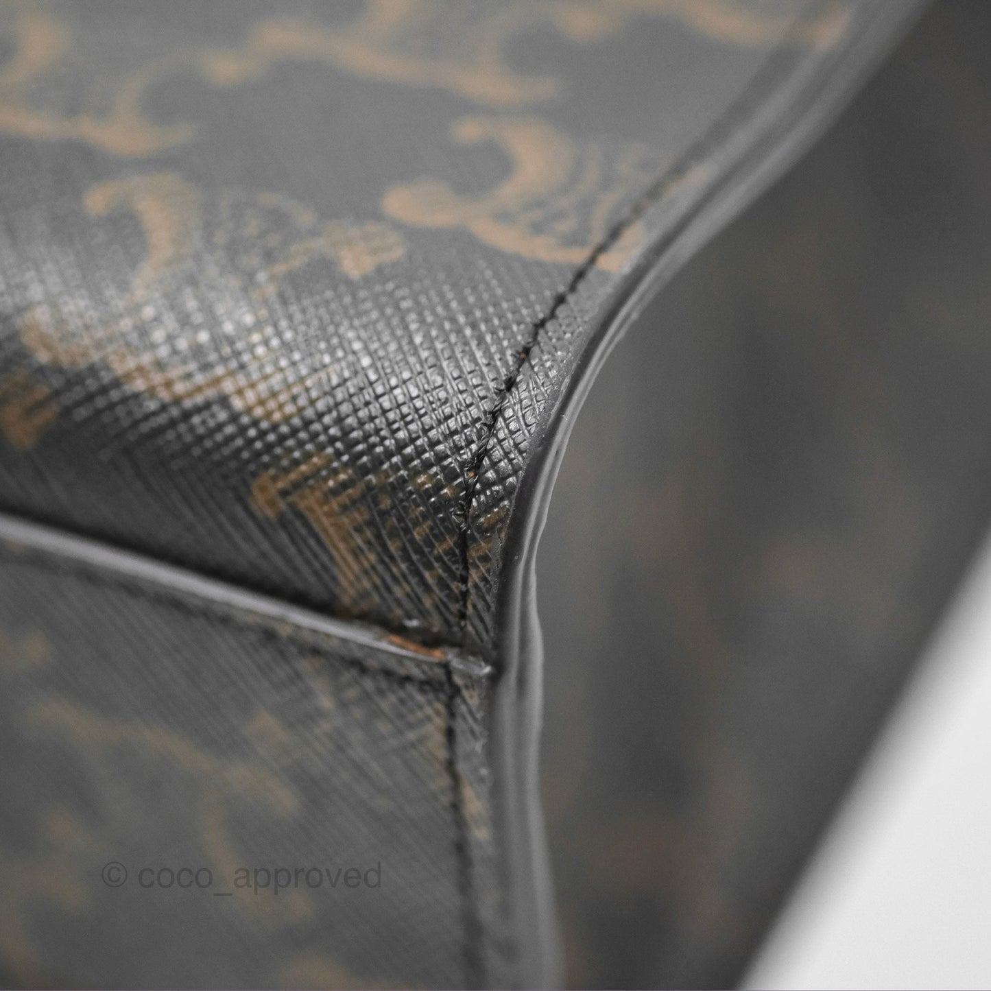 Celine Small Vertical Cabas Tote Triomphe Canvas Tan