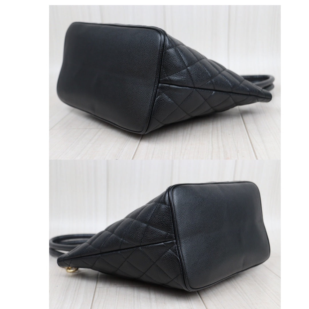 Rank AB｜ CHANEL Caviar Skin Leather Calf Leather Tote Bag Made In 2006～2008Year｜24010821