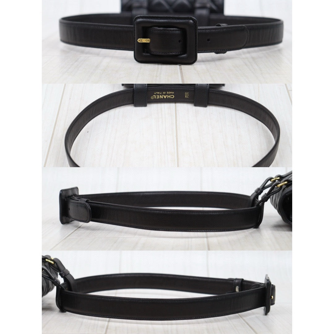 Rank A ｜ CHANEL  Matrasse Lambskin Waist Bag ｜P25051609